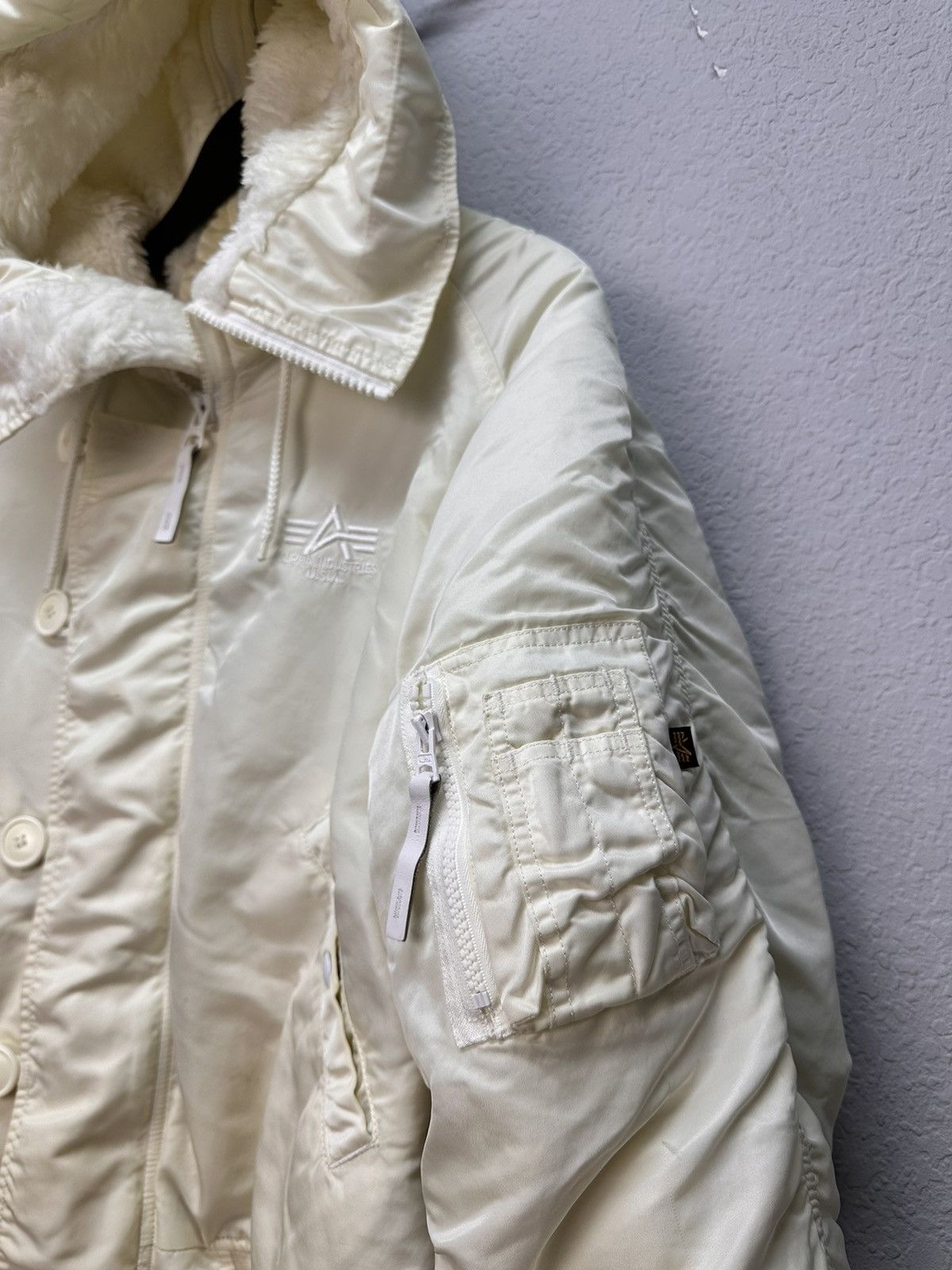 Vintage Alpha Industries Jacket Fur Ifsixwasnine Y2K Japan