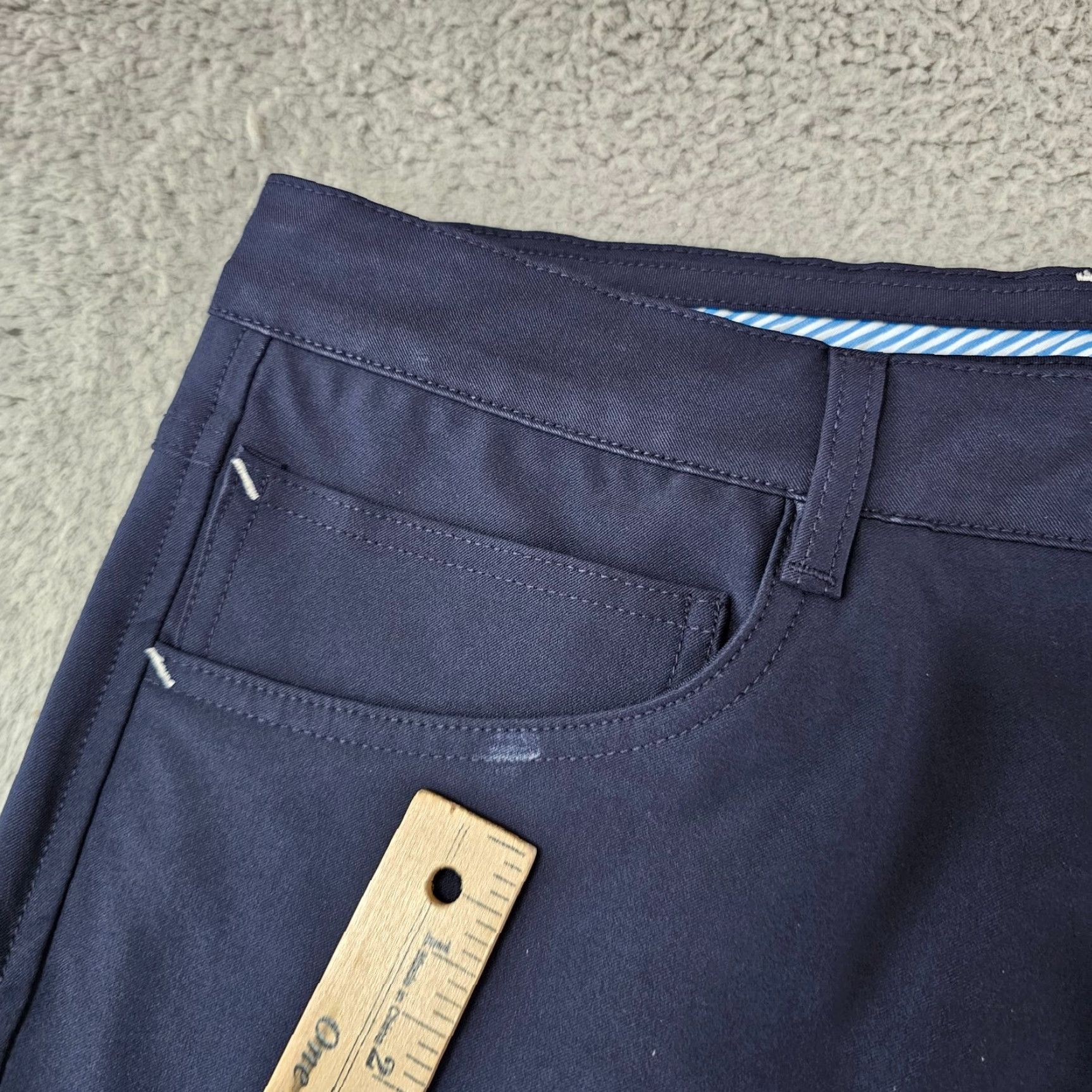 Footjoy FootJoy Pants Mens 32x32 Chino Athletic Stretch Blue 32 Regular Size US 32 / EU 48 - 2 Thumbnail