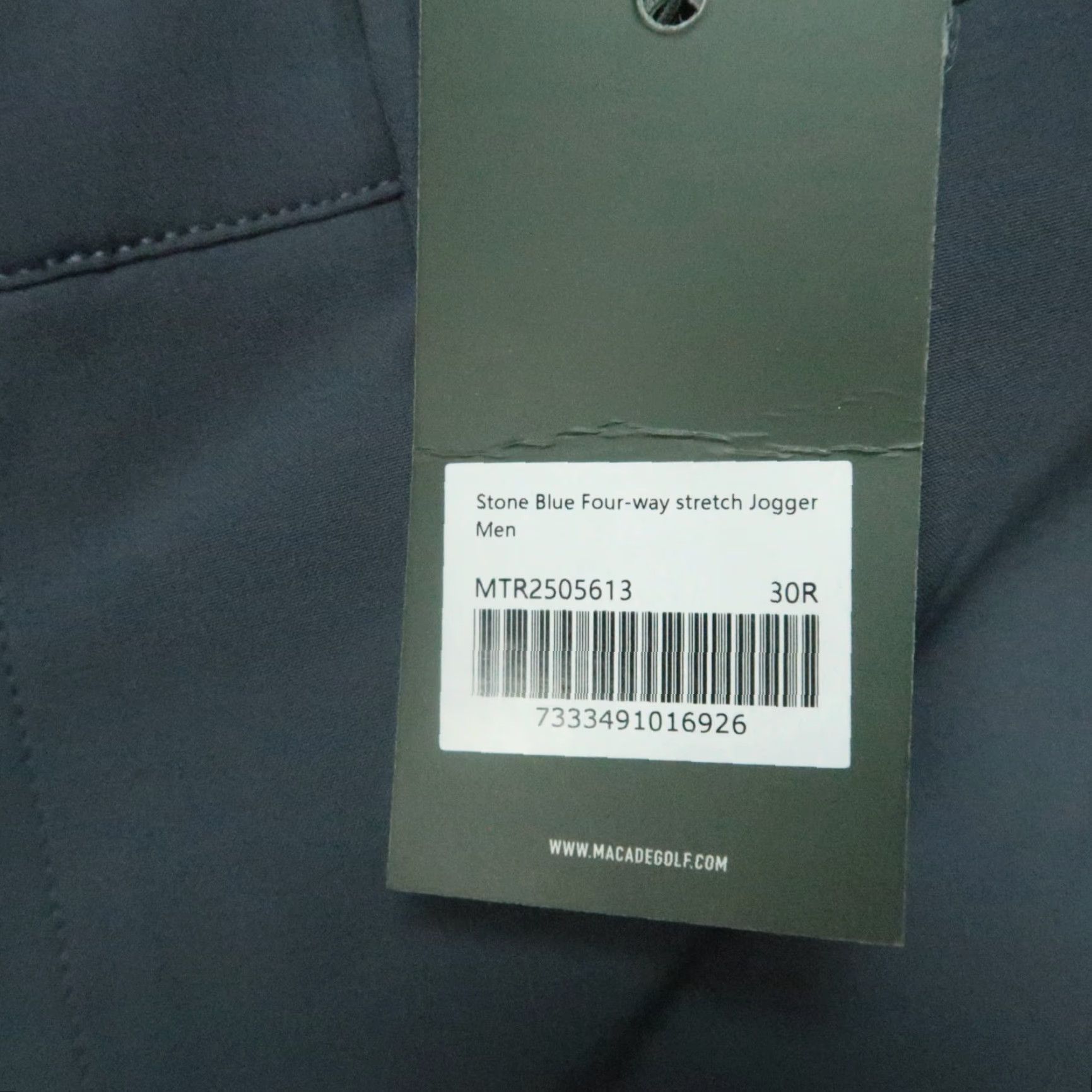 Vintage Macade Pants Men 30x30 Stone Blue Performance Stretch Jogger NWT Size US 30 / EU 46 - 4 Thumbnail