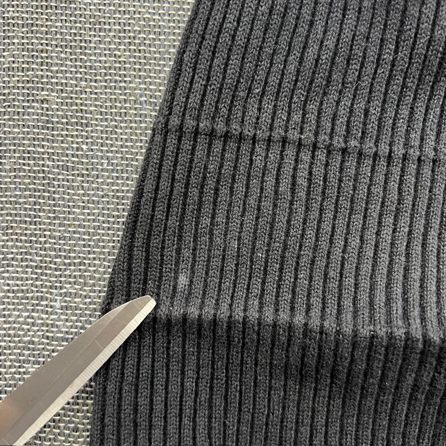 Arket ARKET Beanie Hat One Size Black Ribbon Cuffed Cotton Beanie Unisex Adults Knit Thermal Size ONE SIZE - 3 Thumbnail