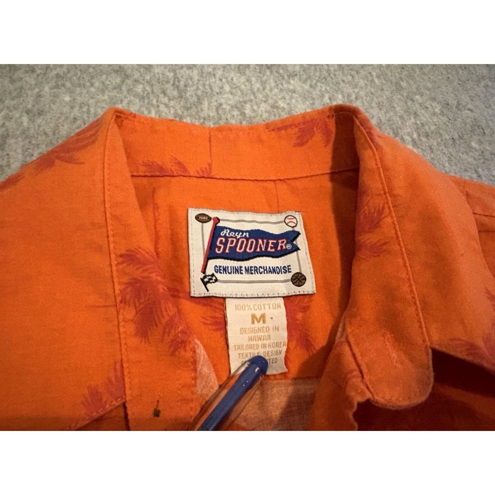 Reyn Spooner VINTAGE Reyn Spooner MLB San Francisco Giants World Series Champions Orange Shirt Medium Size US M / EU 48-50 / 2 - 2 Thumbnail