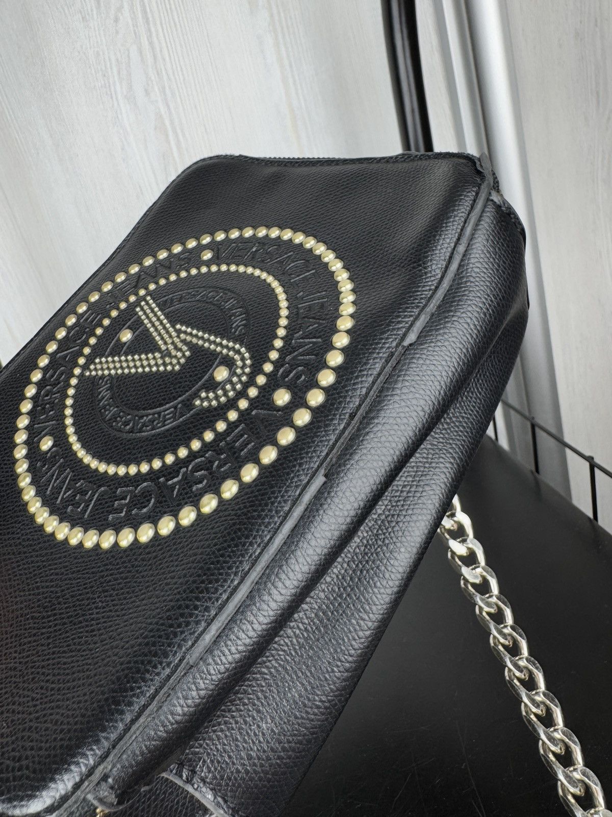Versace Jeans Couture Versace Jeans Couture big logo faux leather clutch bag Size ONE SIZE - 15 Thumbnail