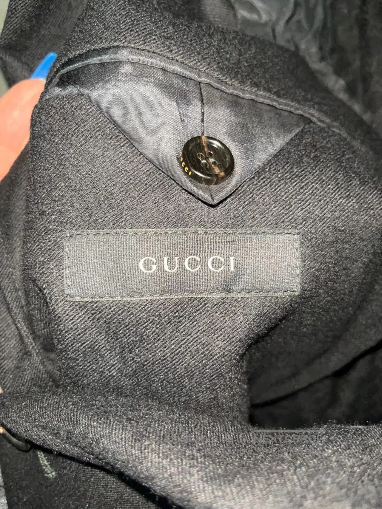 Gucci Gucci Black Logo Print Sword Collar Jacket. Size US M / EU 48-50 / 2 - 5 Thumbnail
