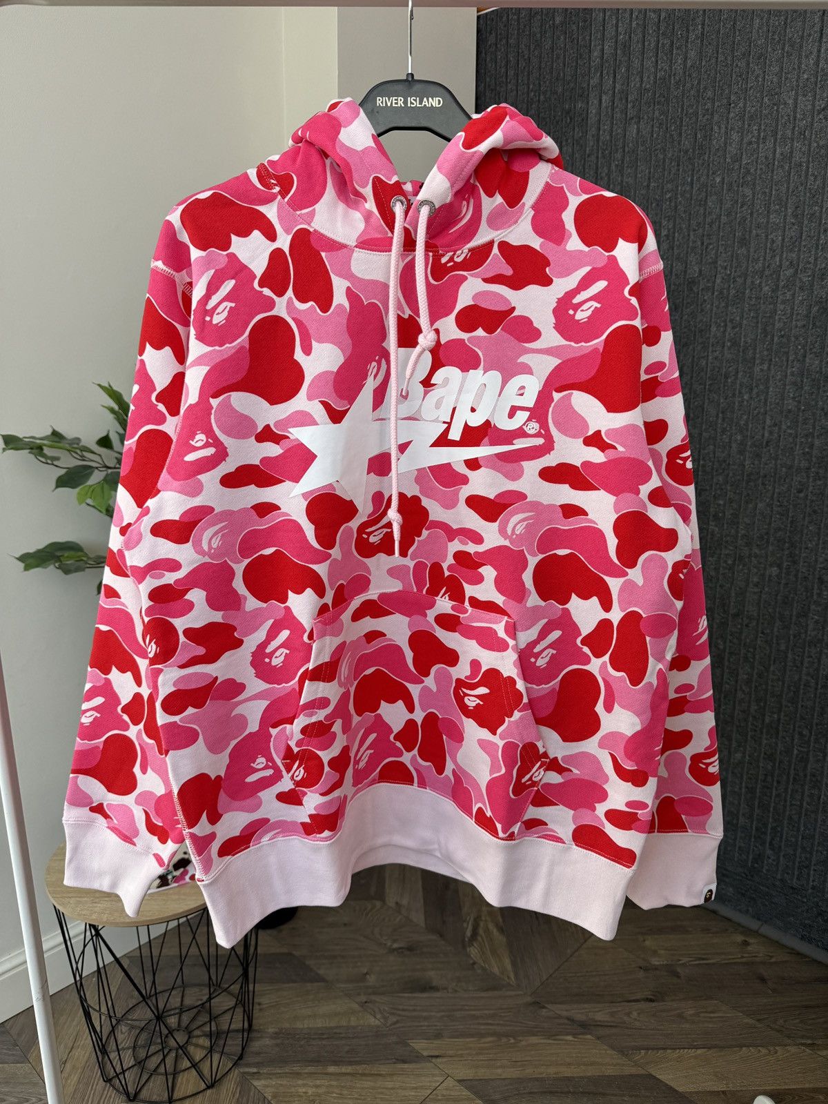 Bape A BATHNIG APE Men's ABC CAMO BAPE STA PULLOVER HOODIE Pink Size US L / EU 52-54 / 3 - 4 Thumbnail