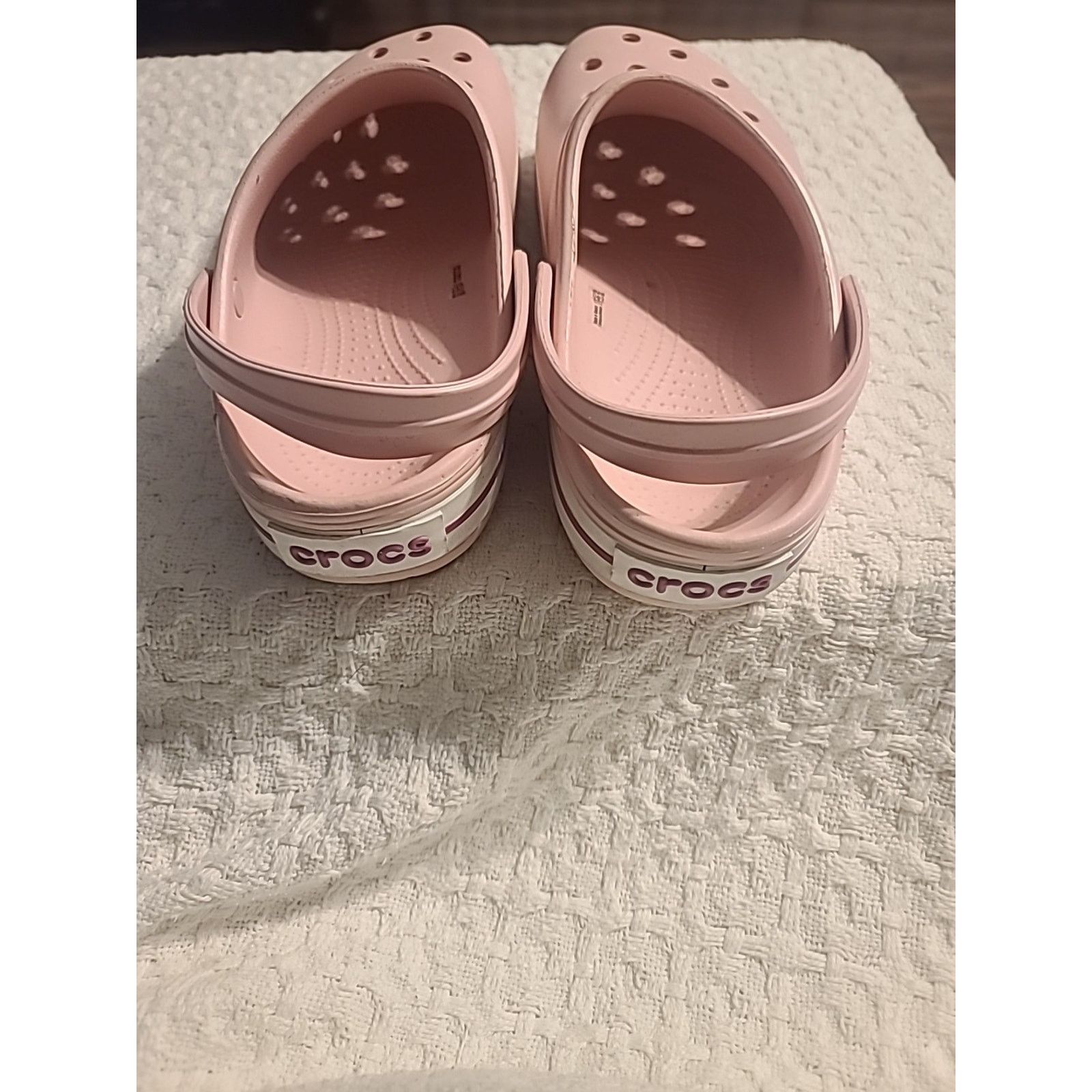 Crocs Crocs Unisex Croc Clog - Pearl Pink/Wild Orchid Men's 11 Size US 11 / IT 41 - 4 Thumbnail