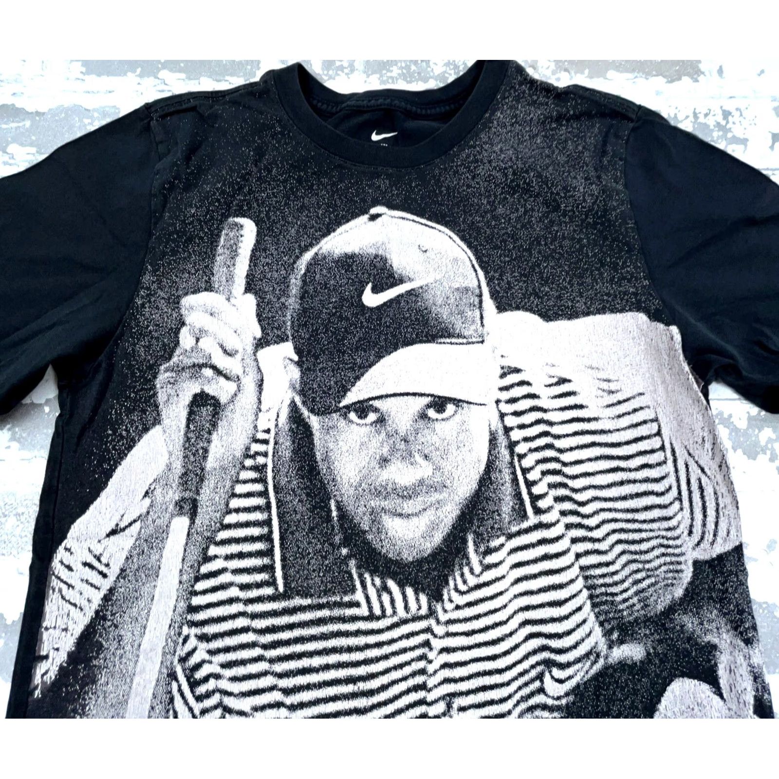 Nike Nike Shirt Men Small Black White Tee Tiger Woods Golf All Over Print AOP Tee Shirt Sports Shirt Mens Short Sleeve Crew Neck Jersey Cotton Polyester Size US S / EU 44-46 / 1 - 3 Thumbnail
