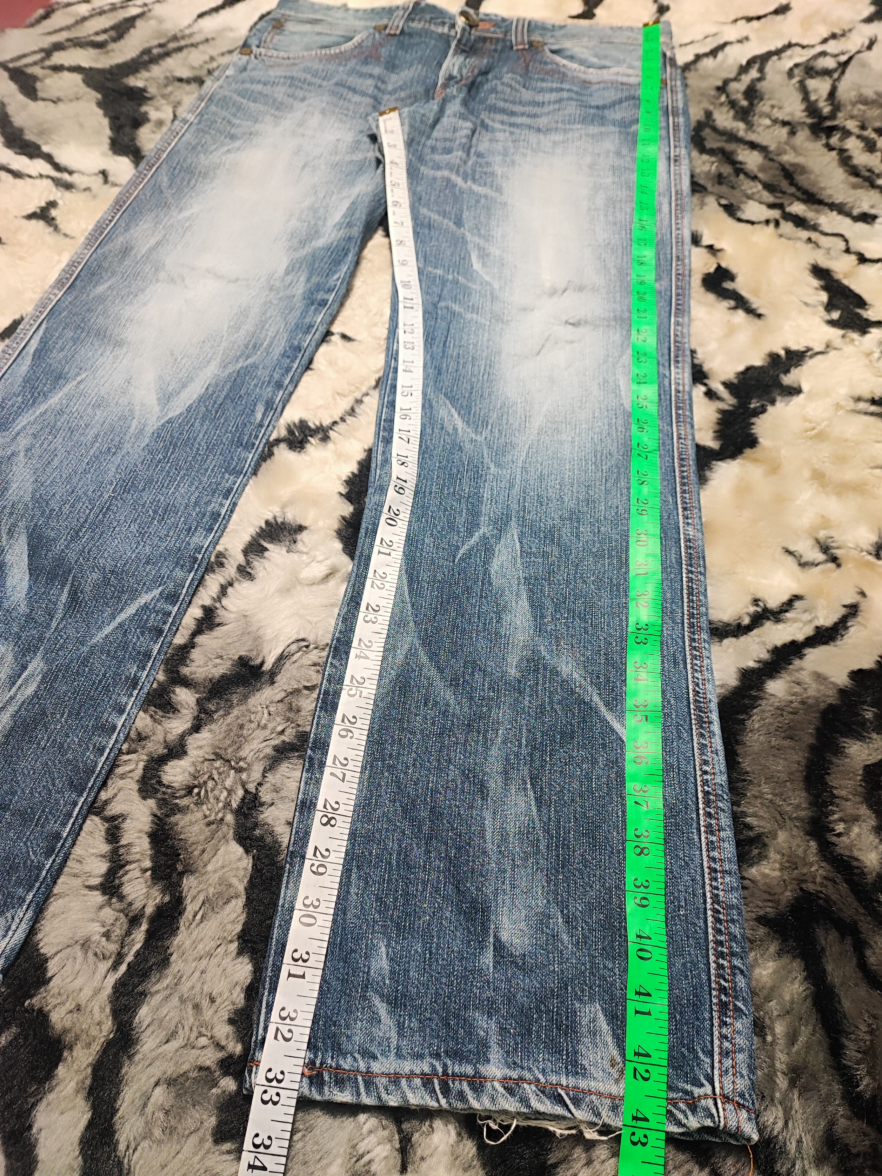 Edwin Edwin 503 Blue Trip Japan Distressed Jeans Size US 33 - 5 Thumbnail