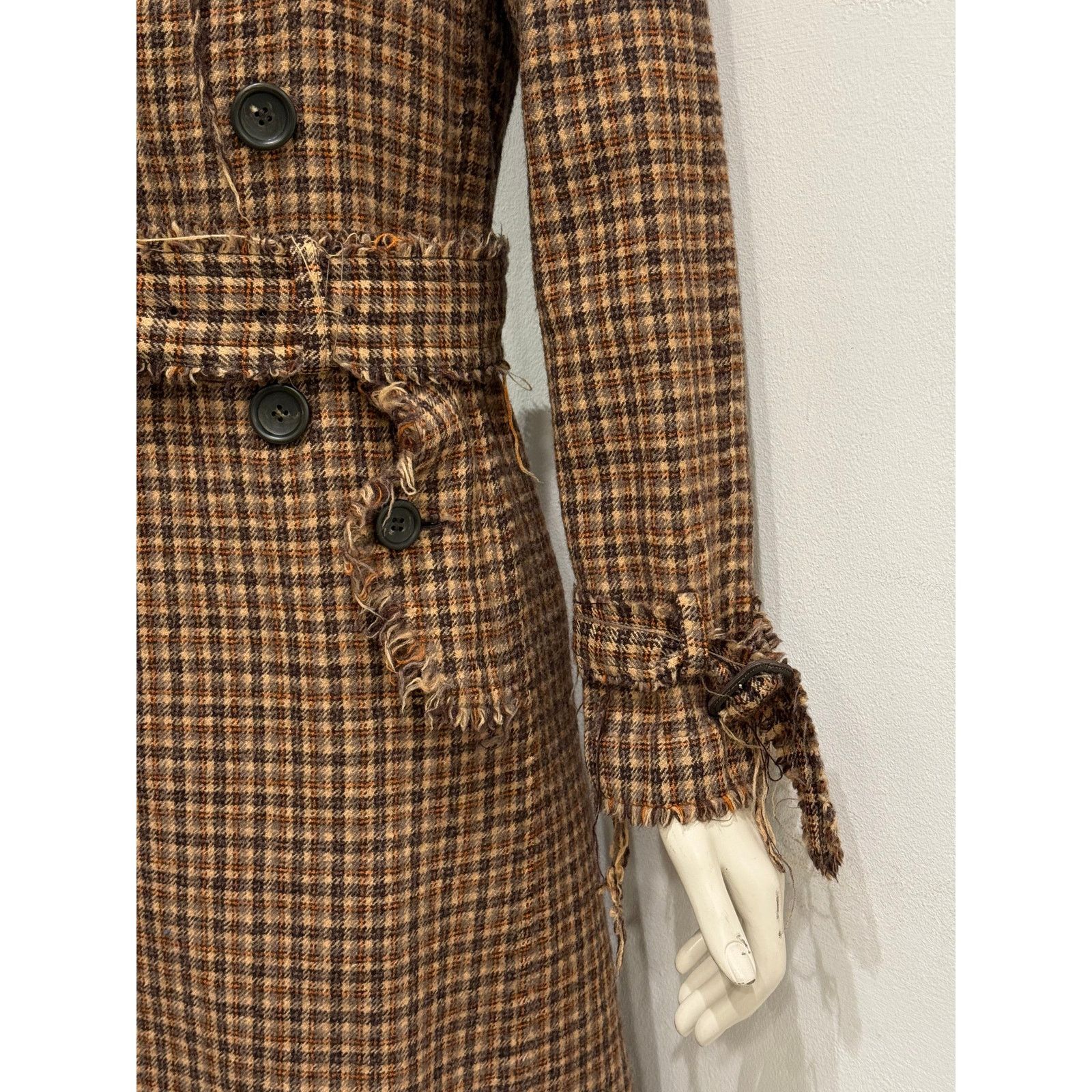 Junya Watanabe A/W2004 Junya Watanabe distressed tweed runway coat Size M / US 6-8 / IT 42-44 - 7 Thumbnail