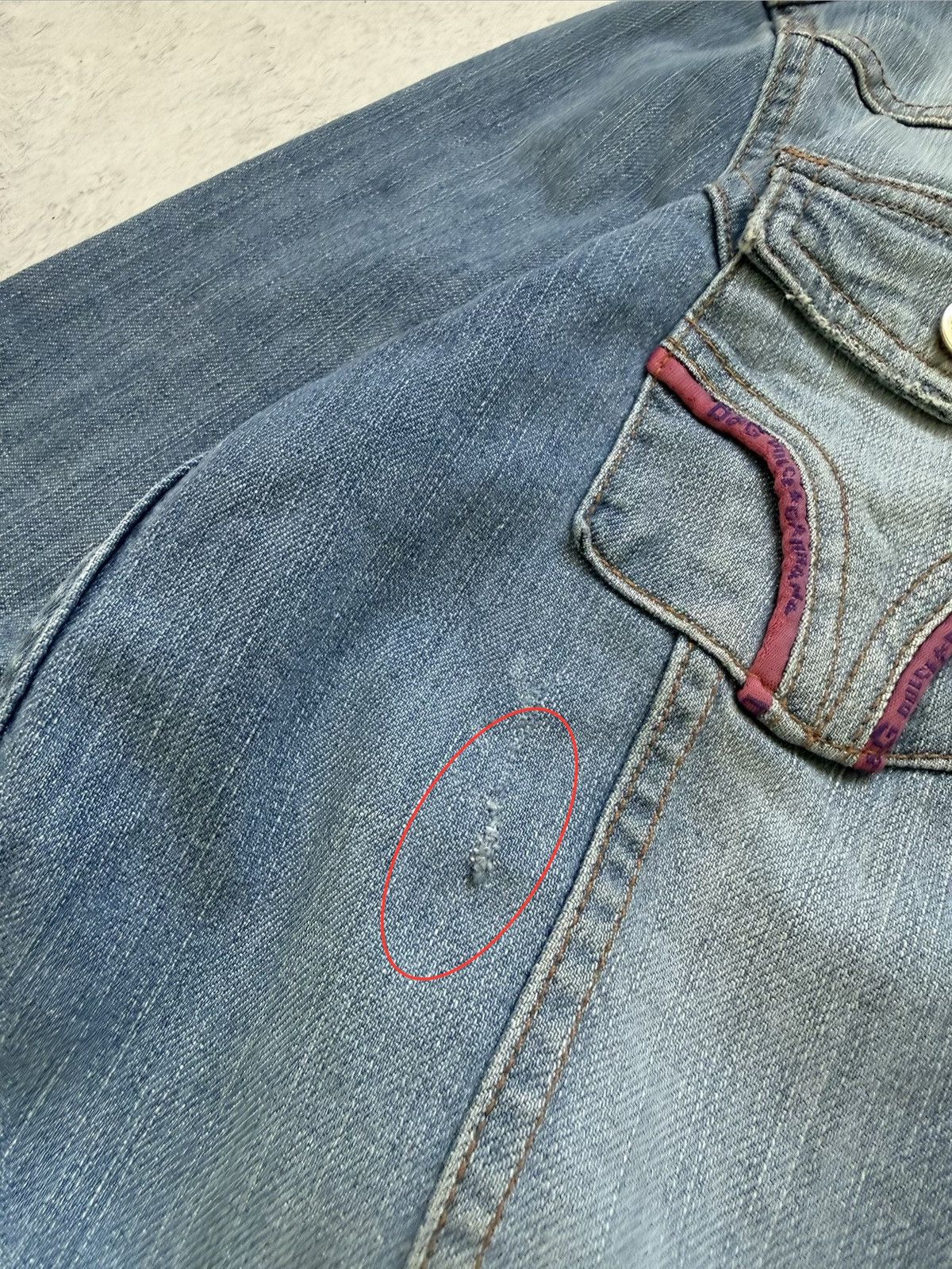 Dolce & Gabbana Vintage Dolce Gabbana Blue/Pink Denim Jacket Size 28/42 Size M / US 6-8 / IT 42-44 - 17 Thumbnail