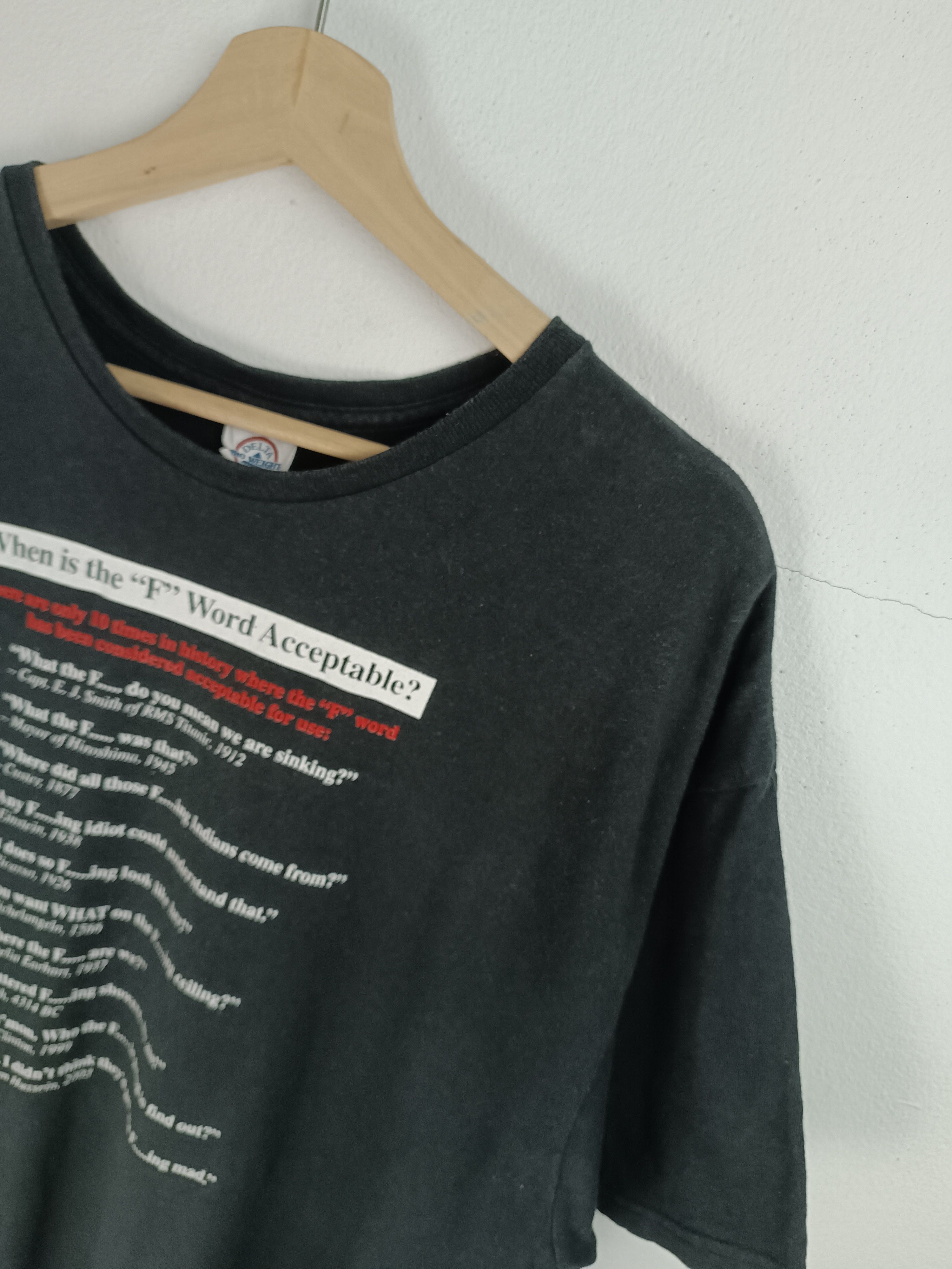 Vintage VINTAGE F WORDS ADULT FUNNY HUMOUR COMEDY y2k TEE Size US XL / EU 56 / 4 - 8 Thumbnail