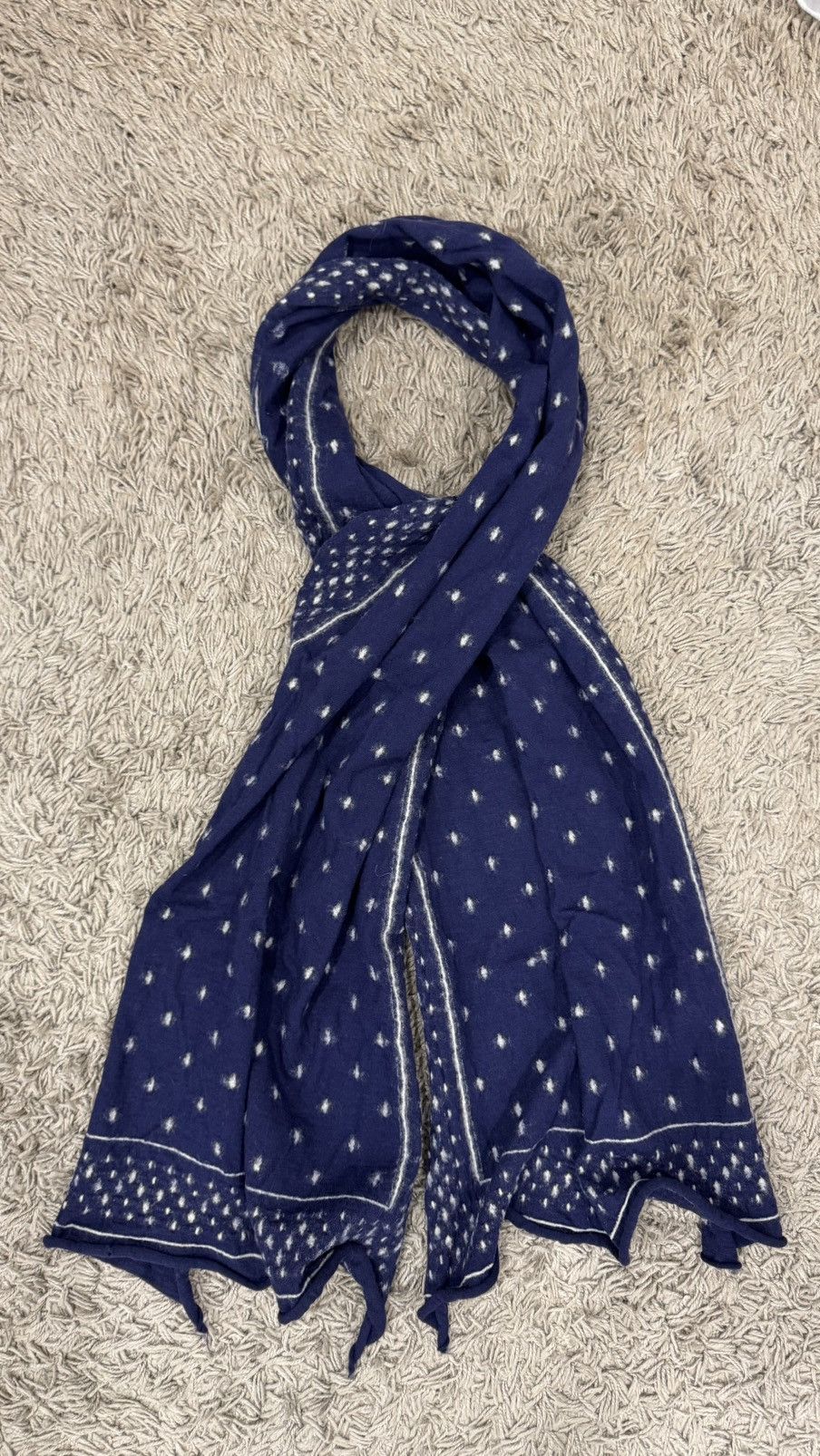Kapital Kapital Fulling Wool Scarf Navy Blue Size ONE SIZE - 8 Thumbnail