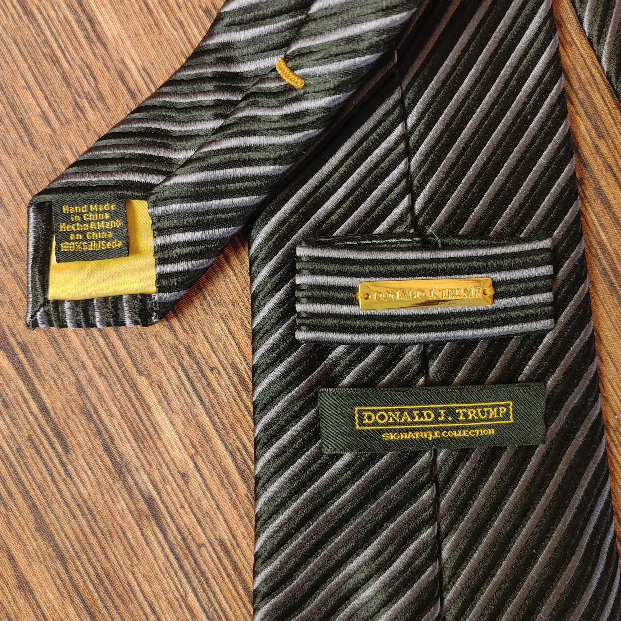 Other Donald J. Trump Signature Collection Men's Black/Gray Stripe Size ONE SIZE - 2 Thumbnail