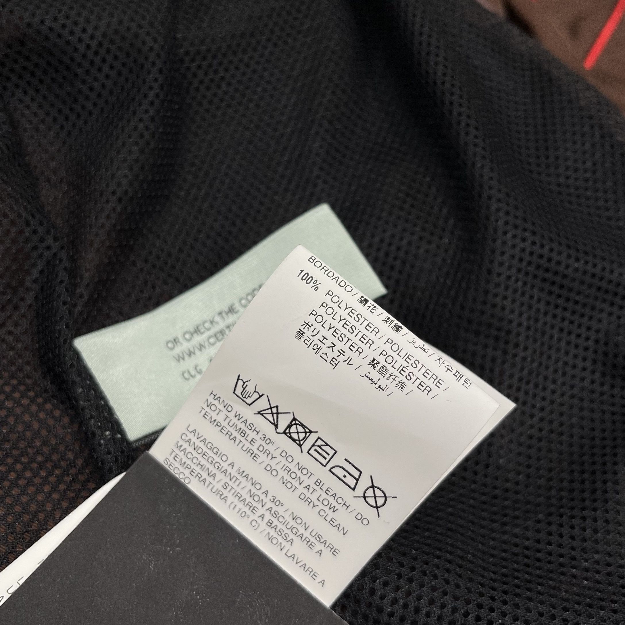 Off-White Off White Zip Up Funnel Jacket Brown/Red Size US M / EU 48-50 / 2 - 9 Thumbnail