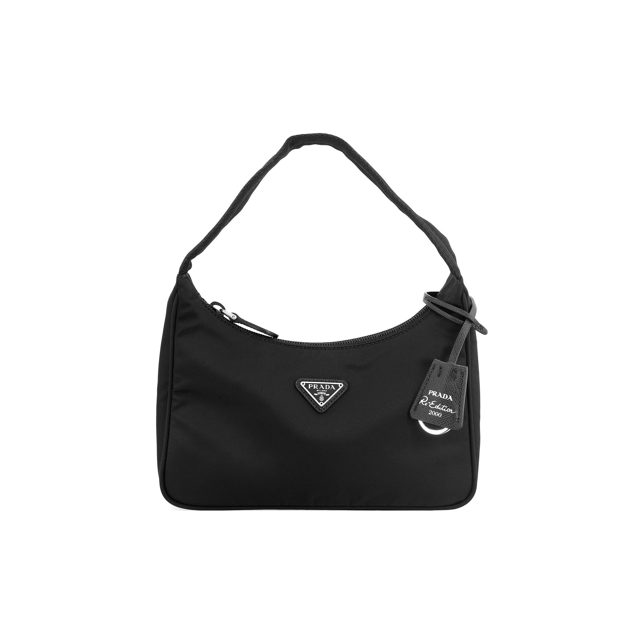 Prada Prada Re-Edition 2000 Black Nylon Hobo Bag Size ONE SIZE - 1 Thumbnail