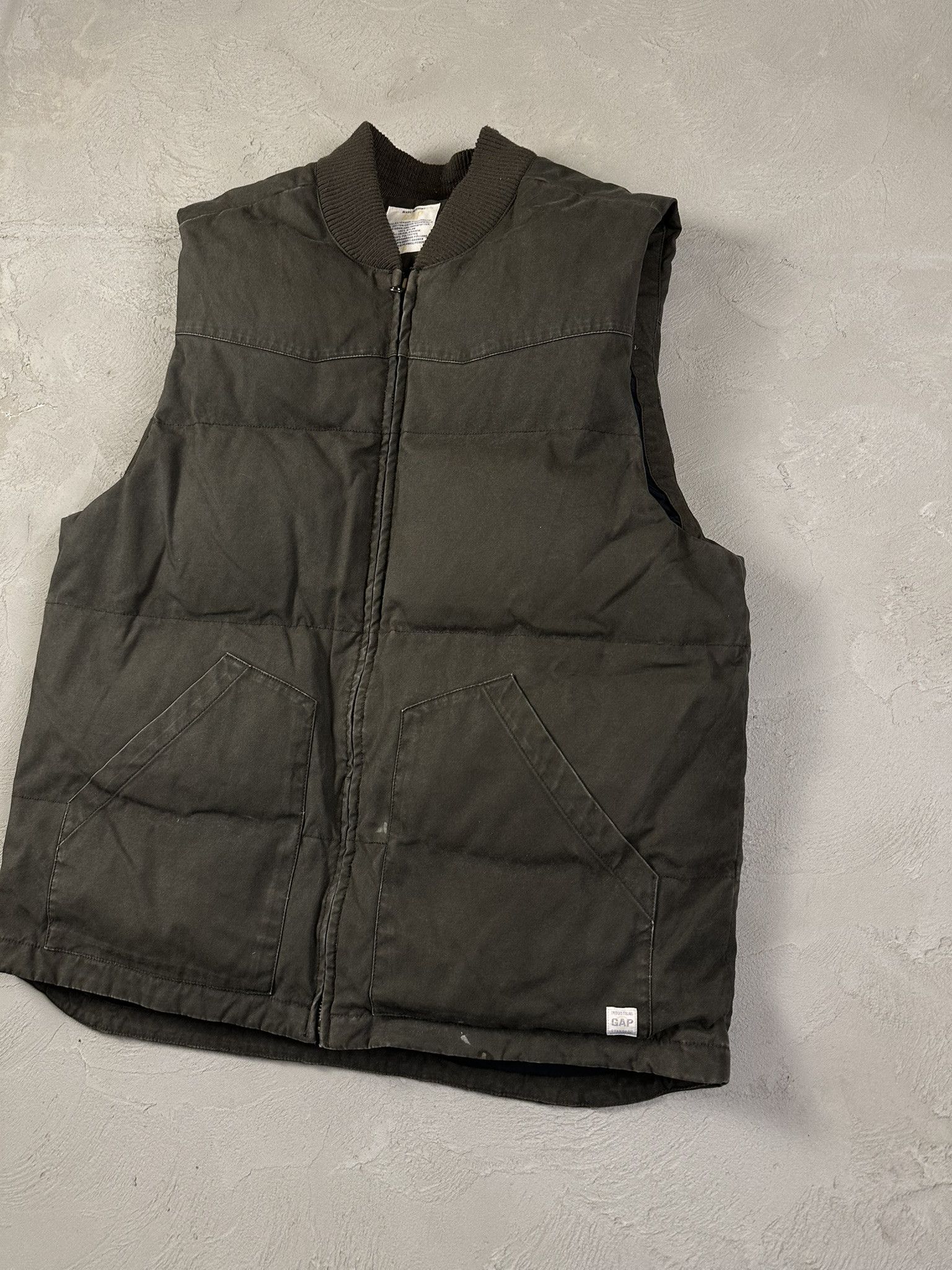 Gap 90s Vintage GAP Down Military Puffer Vest Size US L / EU 52-54 / 3 - 3 Thumbnail
