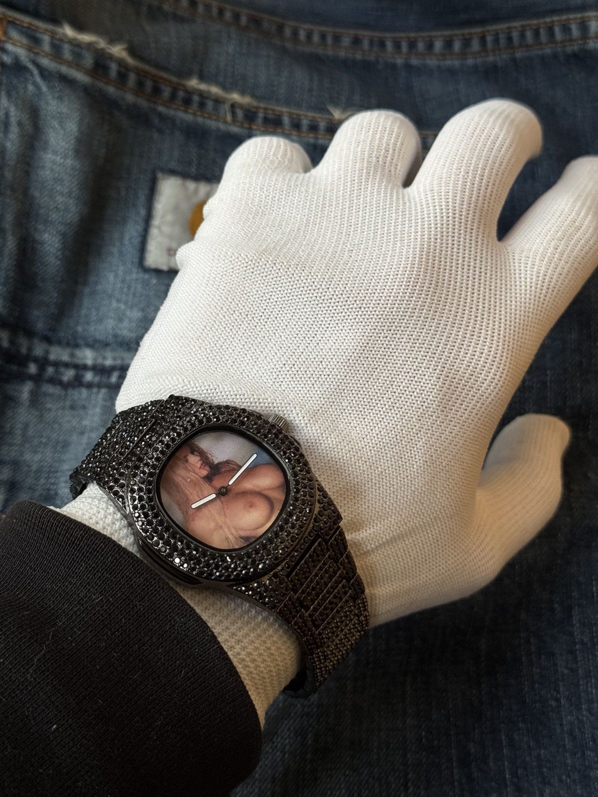 Vintage 😍Vintage 00s Rare 18+ Girl watch with stones, WORK Size ONE SIZE - 1 Thumbnail