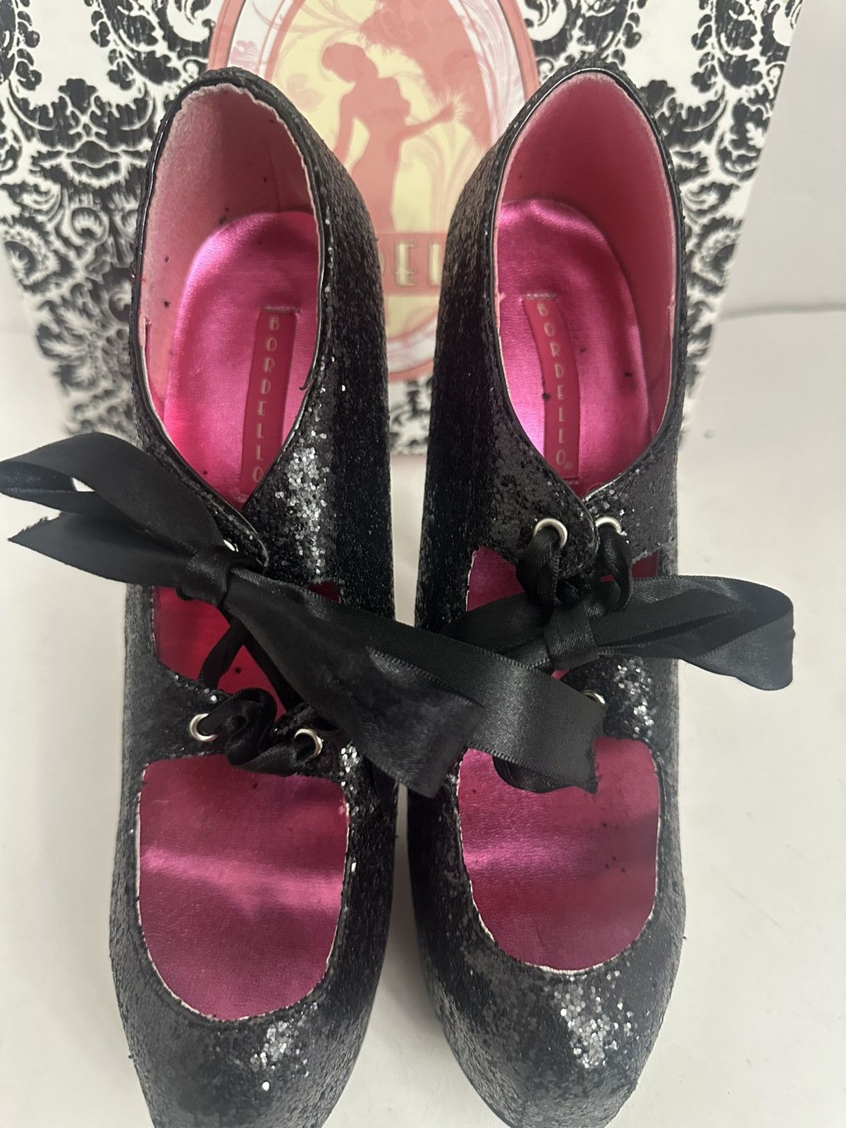 Pleaser Bordello Teeze-10G platform pumps Size US 9 / IT 39 - 7 Thumbnail