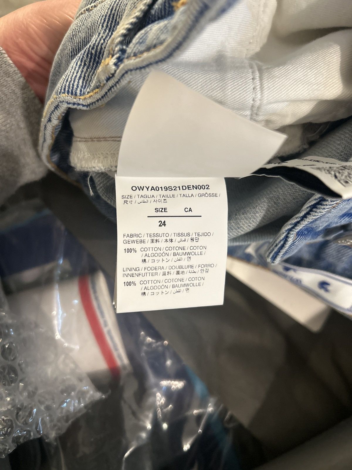 Off-White Off-White Jeans Light Wash Size 24 Size 24" / US 00 / IT 34 - 10 Thumbnail