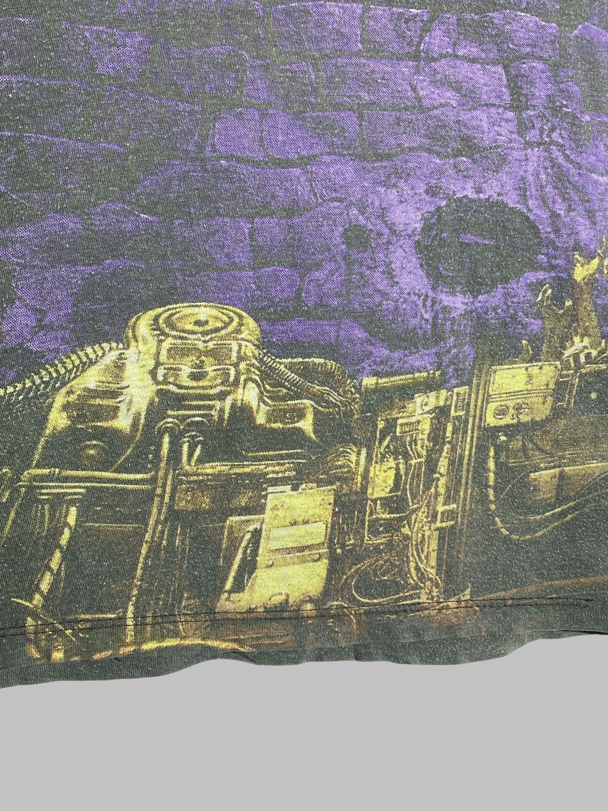 Band Tees Vintage 90s Sepultura All Over Print Blue Grape Tag T-shirt Size US XL / EU 56 / 4 - 6 Thumbnail