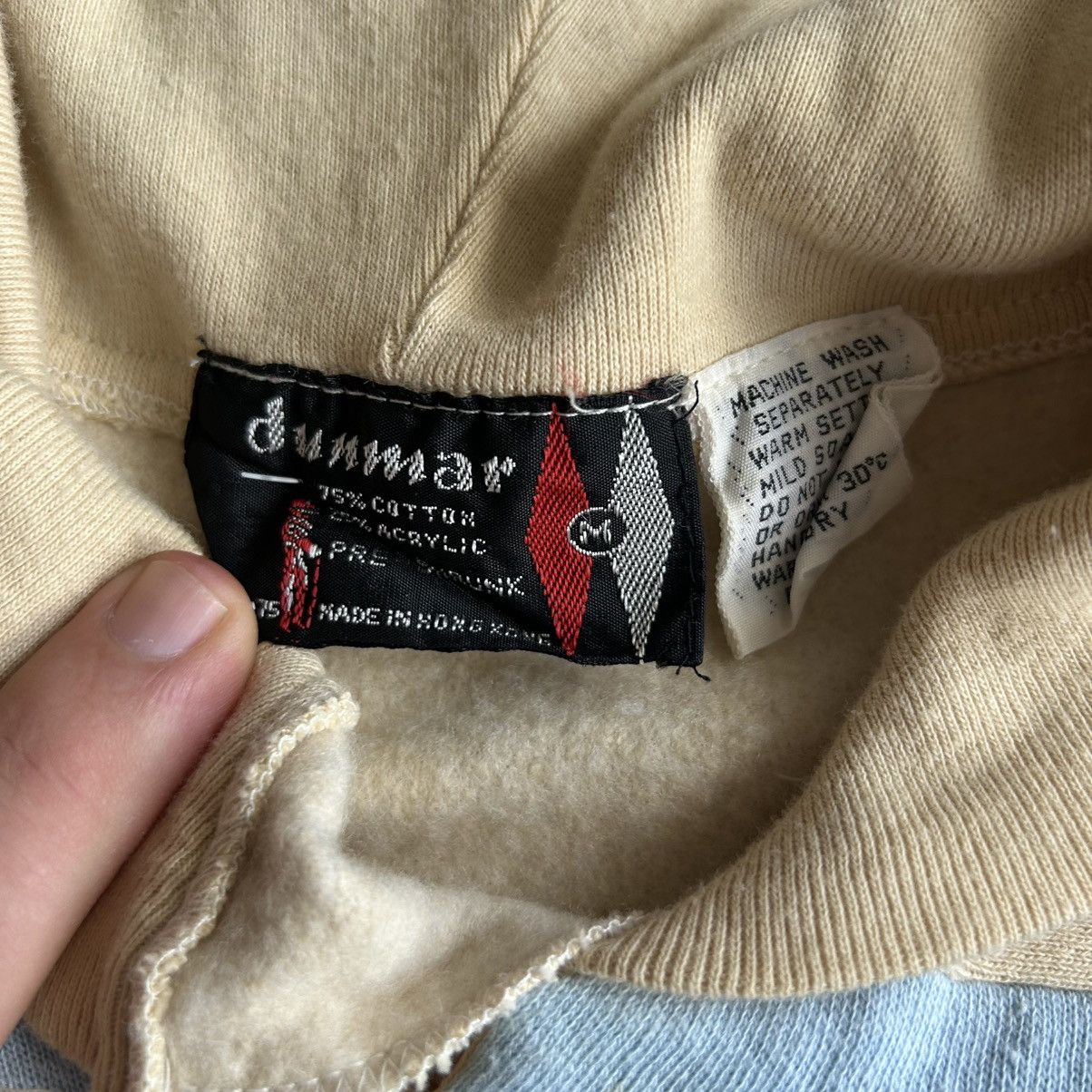 Other 70s Vintage Two-Tone Cream Light Blue Dunmar Collared Sweat Size US M / EU 48-50 / 2 - 3 Thumbnail