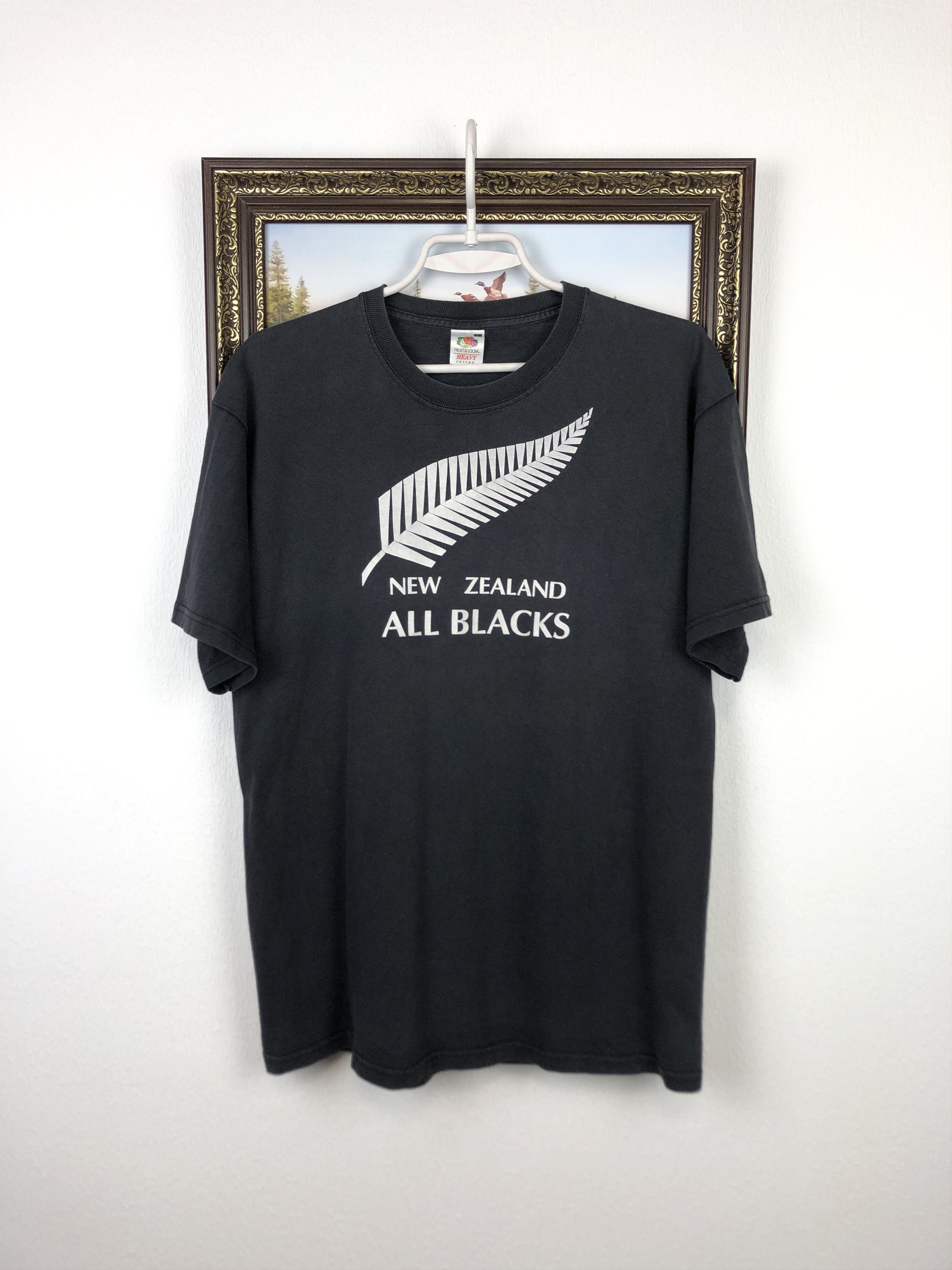 Vintage Vintage New Zealand All Black Rugby Jersey Mens Tee Big Logo Size US L / EU 52-54 / 3 - 1 Thumbnail