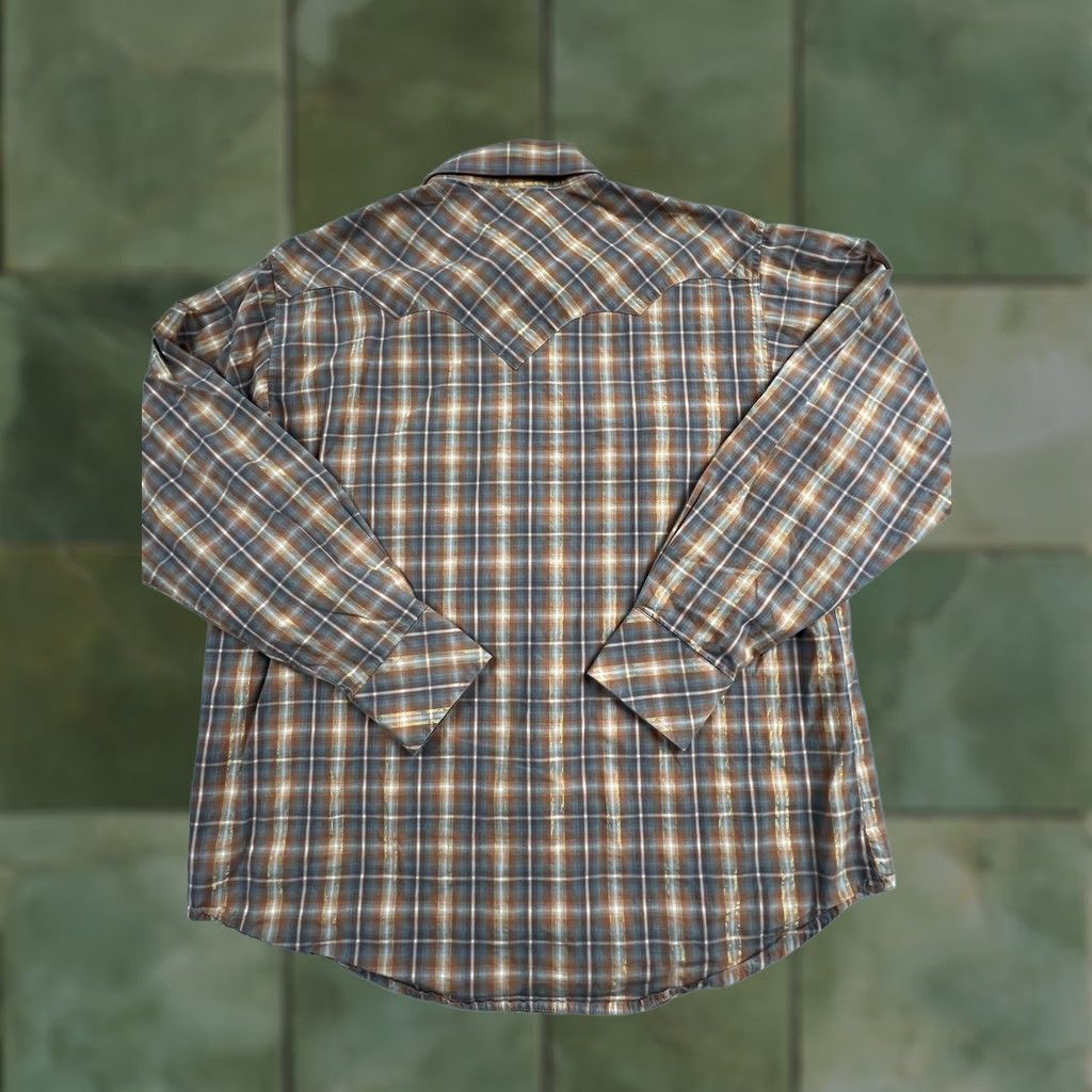 Wrangler VINTAGE Wrangler Shirt Mens Plaid Western Pearl Snap Long Sleeve Casual Read Size US XL / EU 56 / 4 - 1 Thumbnail