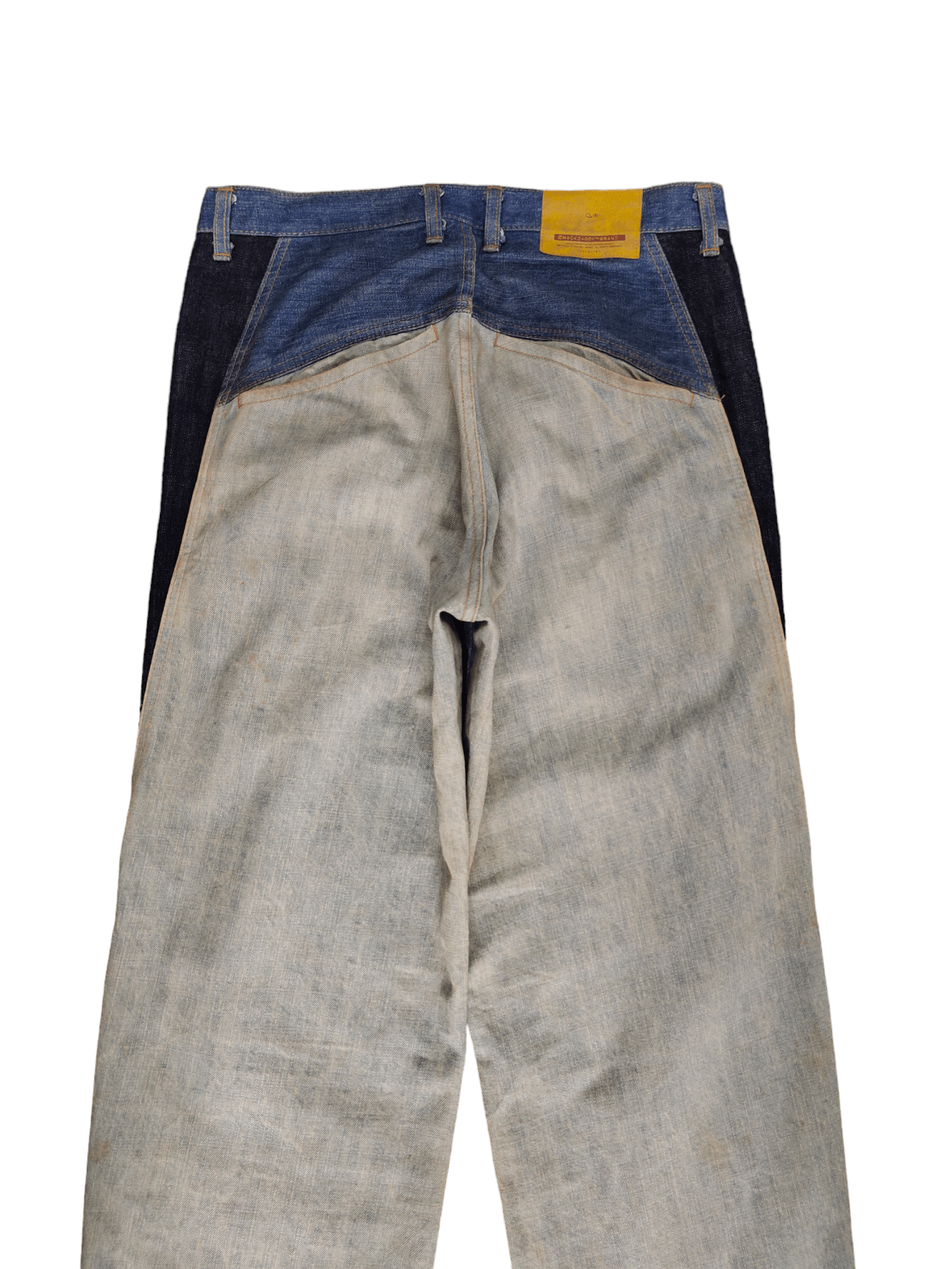 Comme des Garcons × Undercover Baggy Jean Mackdaddy Japan Tri Color Wide Leg Denim Y2k Jnco Size US 32 / EU 48 - 11 Thumbnail