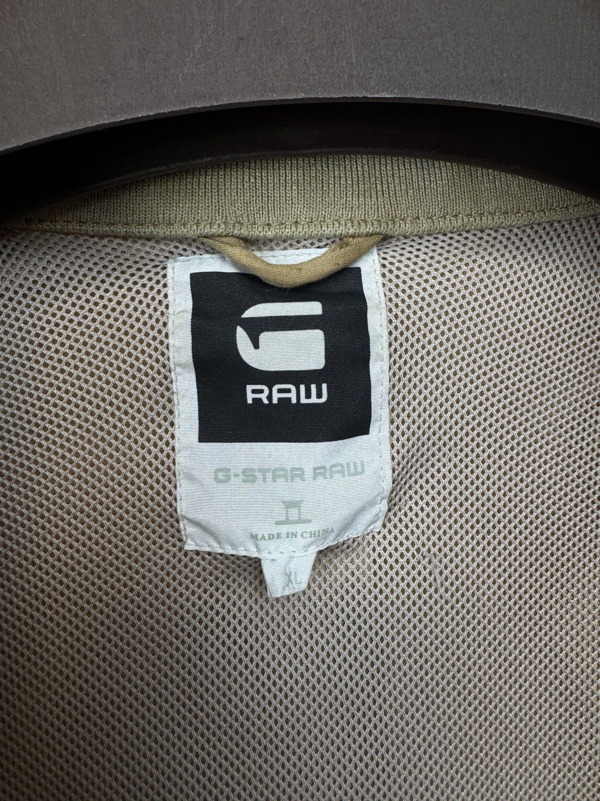 G-Star G-Star RAW Cotton Linen Bomber Jacket FLEET JKT beige Brown Size US XL / EU 56 / 4 - 15 Thumbnail