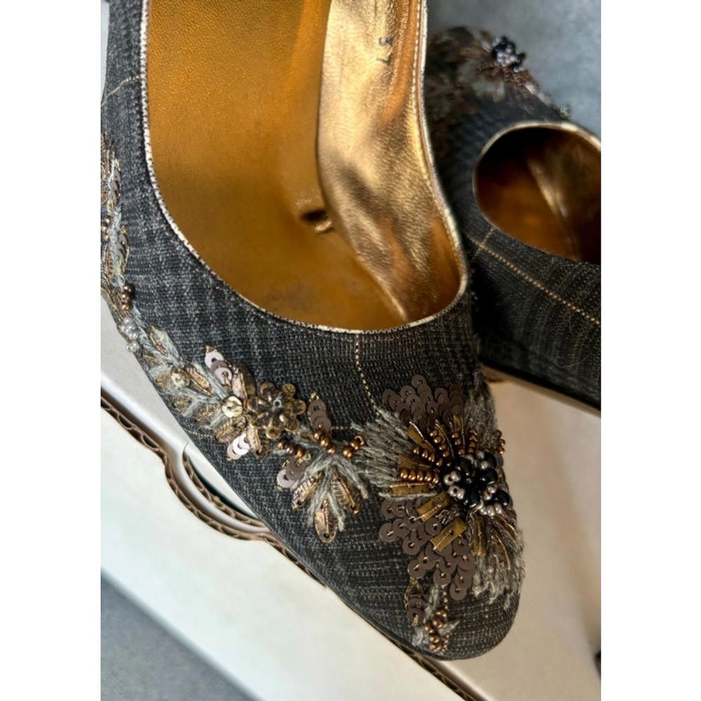 Dolce & Gabbana Dolce and Gabbana Beaded Heels Size US 6.5 / IT 36.5 - 4 Thumbnail