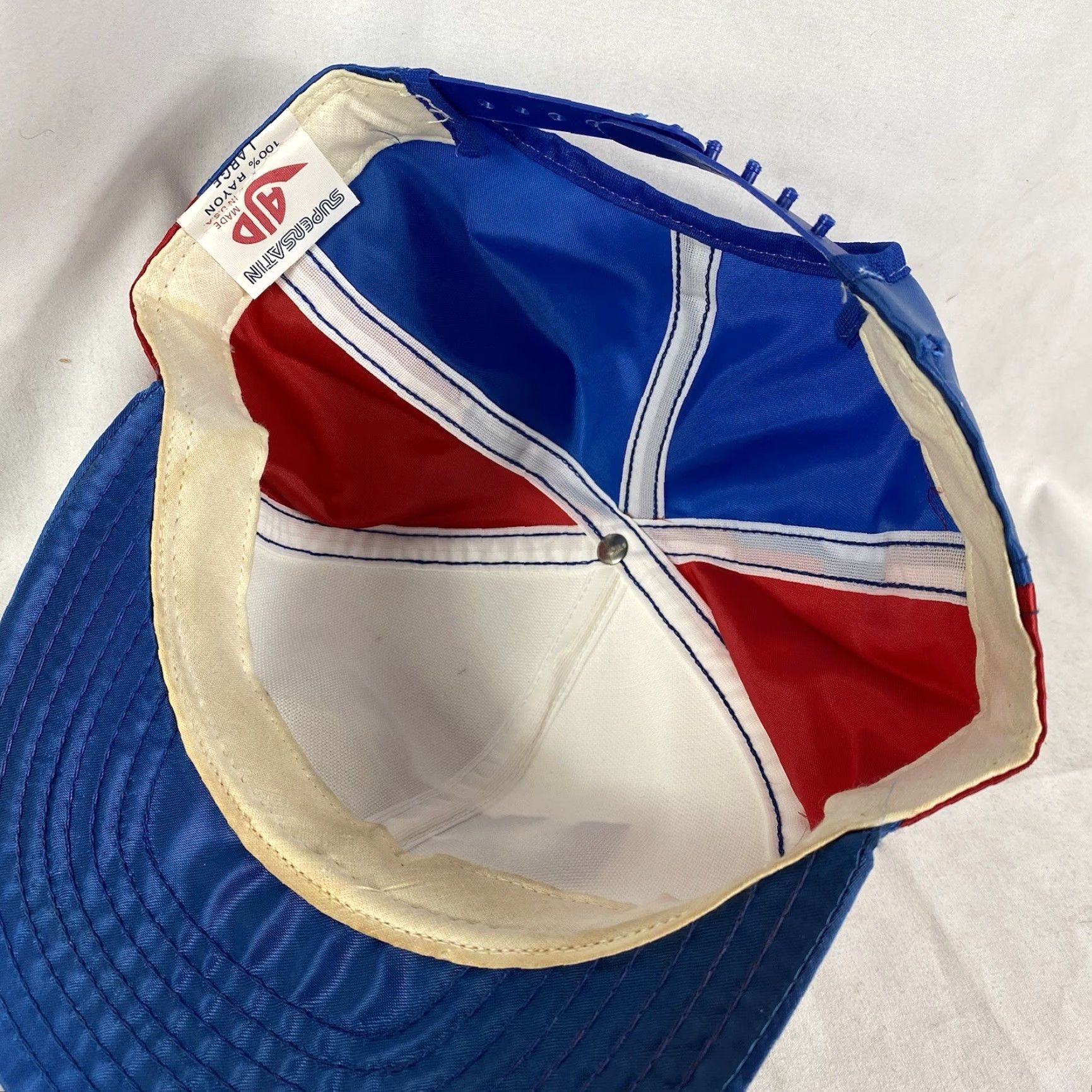 Vintage VINTAGE 1980s USA Rayon Trucker Cap Hat HaT Truckers Cap Mens Womens Boys Girls Size ONE SIZE - 5 Thumbnail