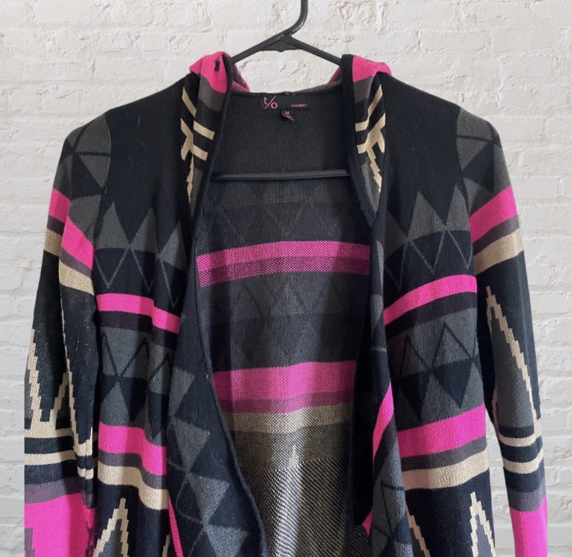 Other HOODED OPEN FRONT DRAPED SWEATER CARDIGAN Size M / US 6-8 / IT 42-44 - 5 Thumbnail