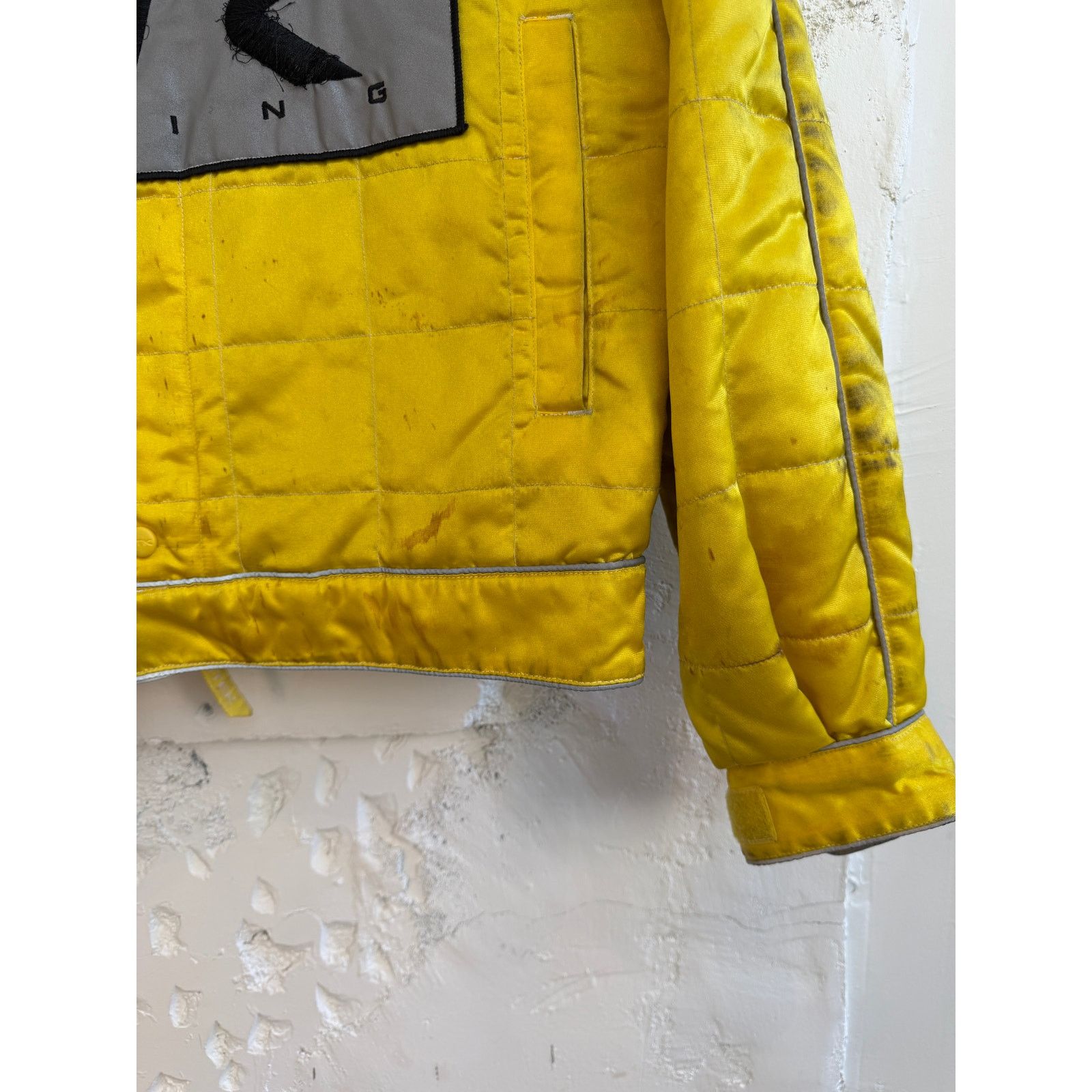 Vintage Vintage Cybertek Racing Reflective Yellow Jacket Size US L / EU 52-54 / 3 - 8 Thumbnail