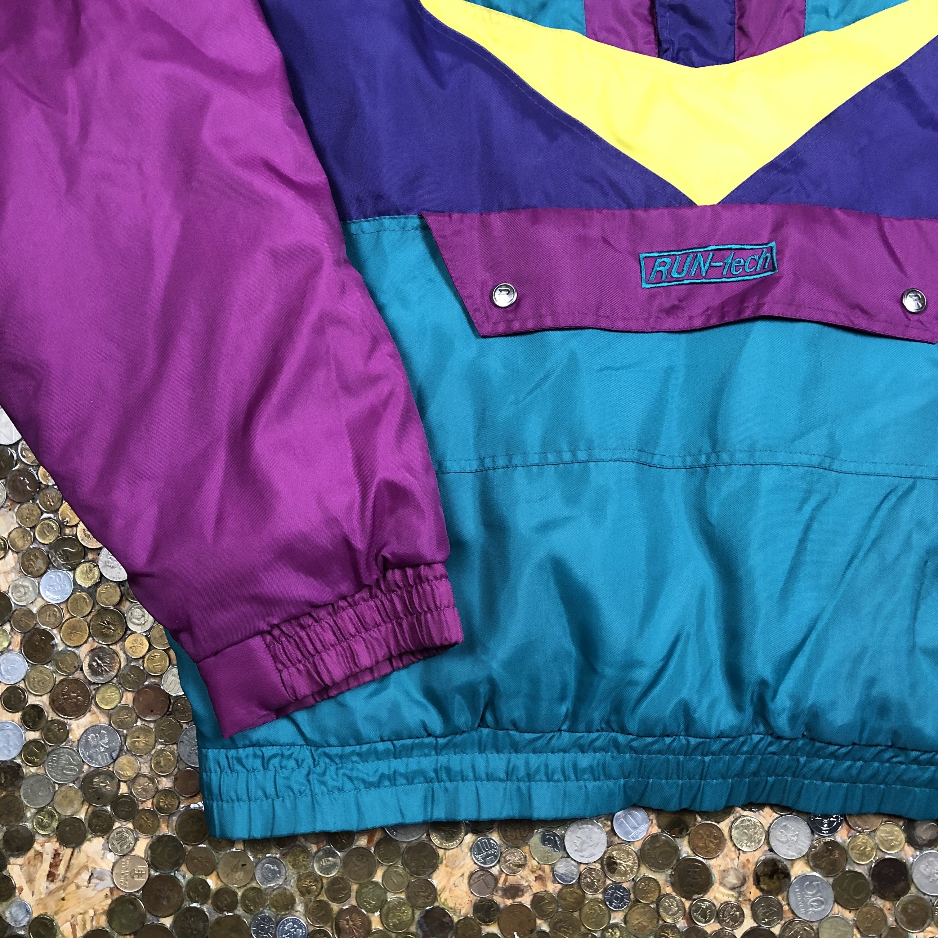Vintage Vintage Bomber anorak jacket with hoodie Size US XXL / EU 58 / 5 - 3 Thumbnail
