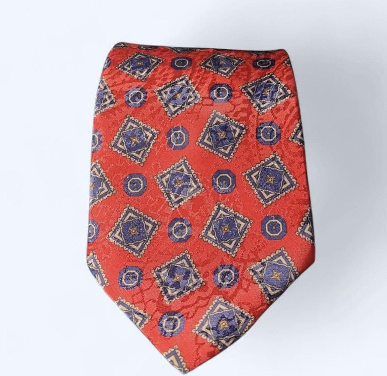 Other Vtg Camden Court Men's Silk Geometric Neck Tie Dress Tie Size ONE SIZE - 1 Thumbnail