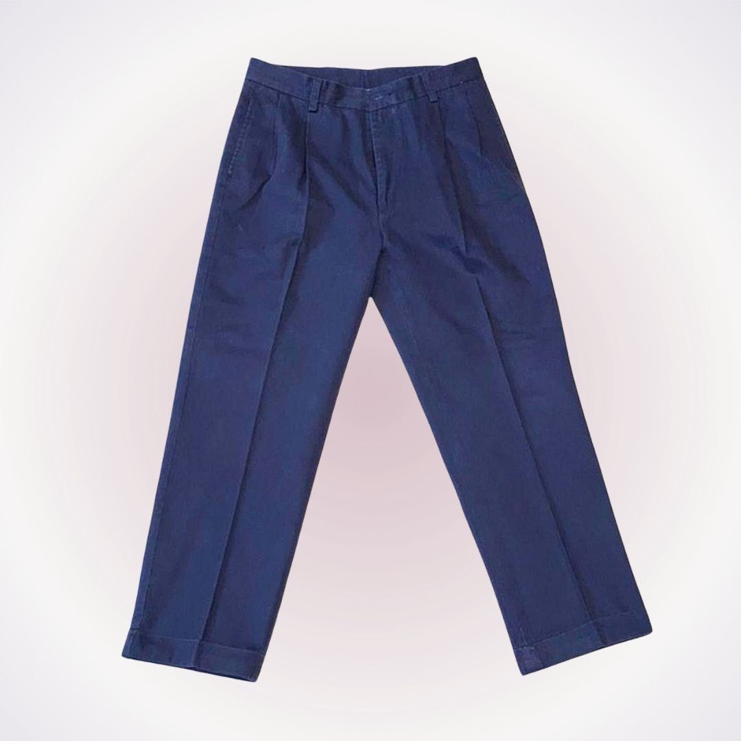 Nautica Nautica Navy Blue Chinos Trouser | Sz 34W x 30L Size US 34 / EU 50 - 1 Thumbnail