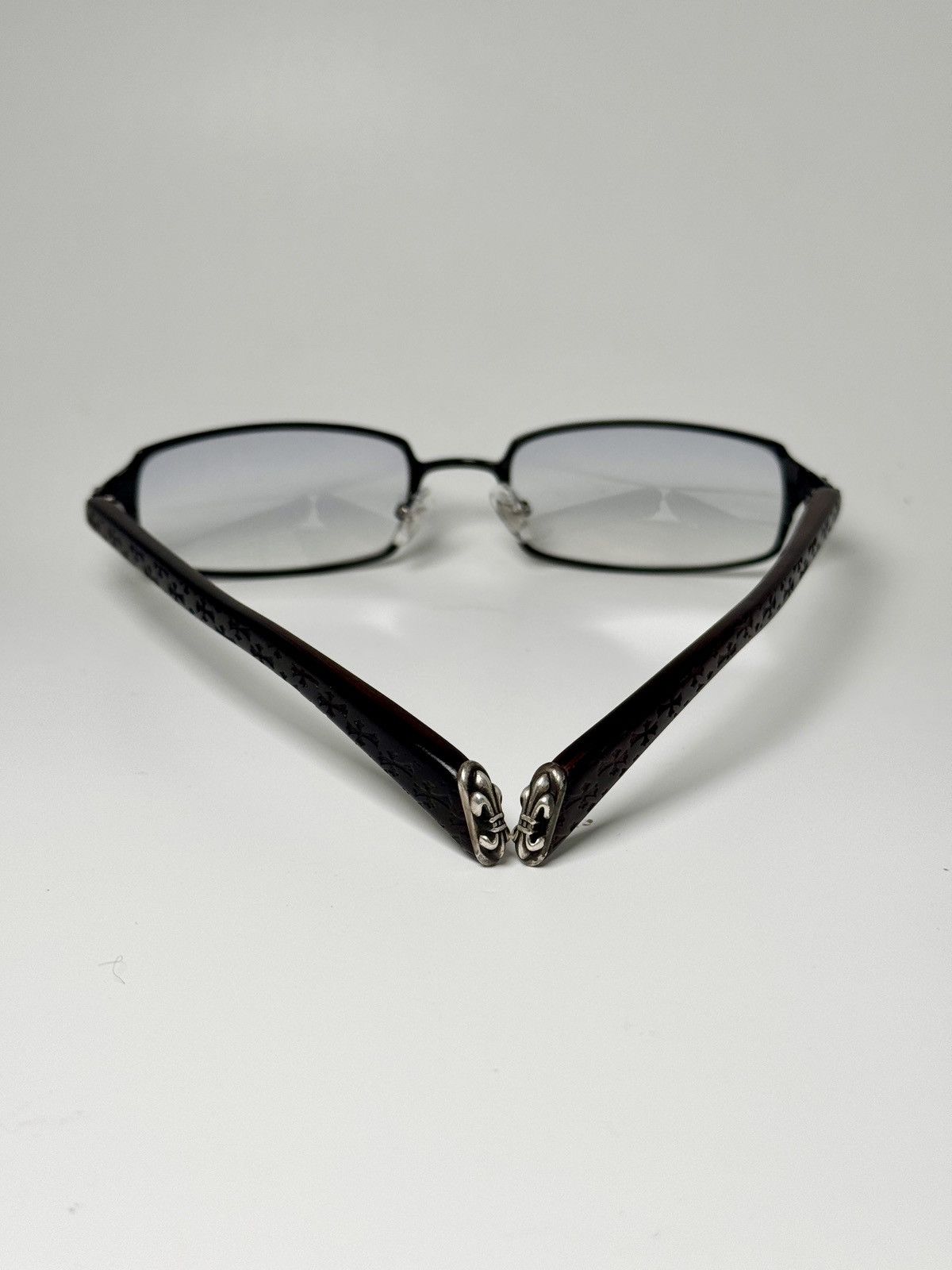 Chrome Hearts *RARE* Chrome Hearts Blank Frank Fleur wooden sunglass Size ONE SIZE - 1 Thumbnail
