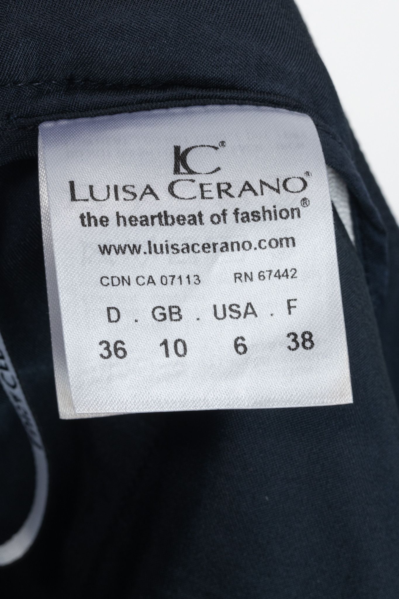 Luisa Cerano Luisa Cerano White & Navy Check-Jacquard Slim Pants Size 28" / US 6 / IT 42 - 9 Thumbnail