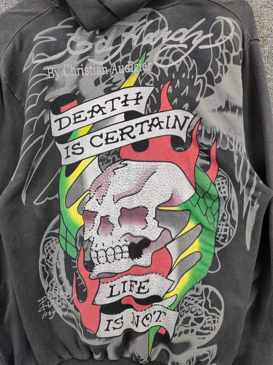 Ed Hardy Vintage Ed Hardy Christian Audigier Zipper Hoodie Size US XL / EU 56 / 4 - 3 Thumbnail