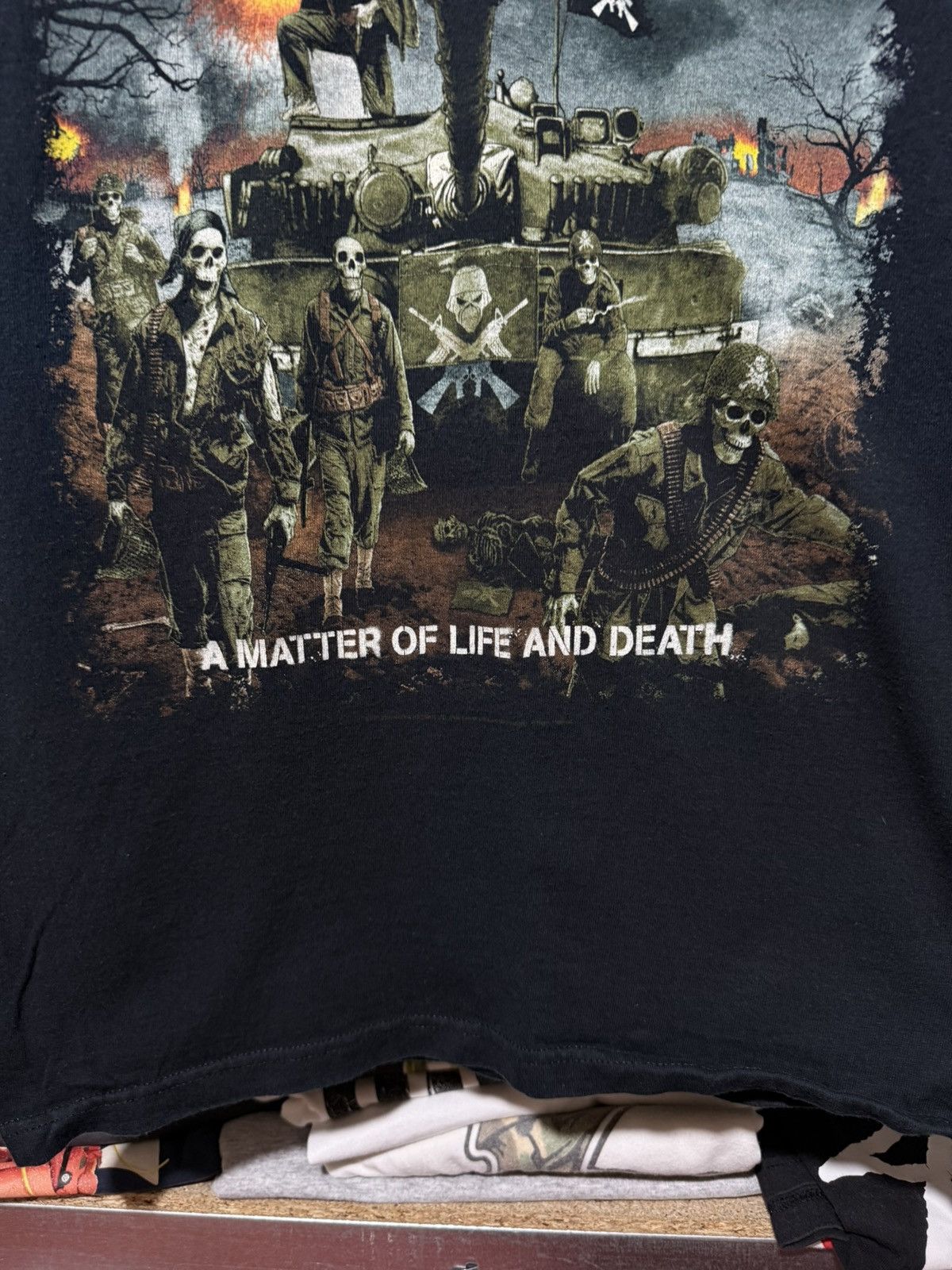 Band Tees IRON MAIDEN BAND A MATTER OF LIFE AND DEATH 2007 T-SHIRT Size US S / EU 44-46 / 1 - 6 Thumbnail