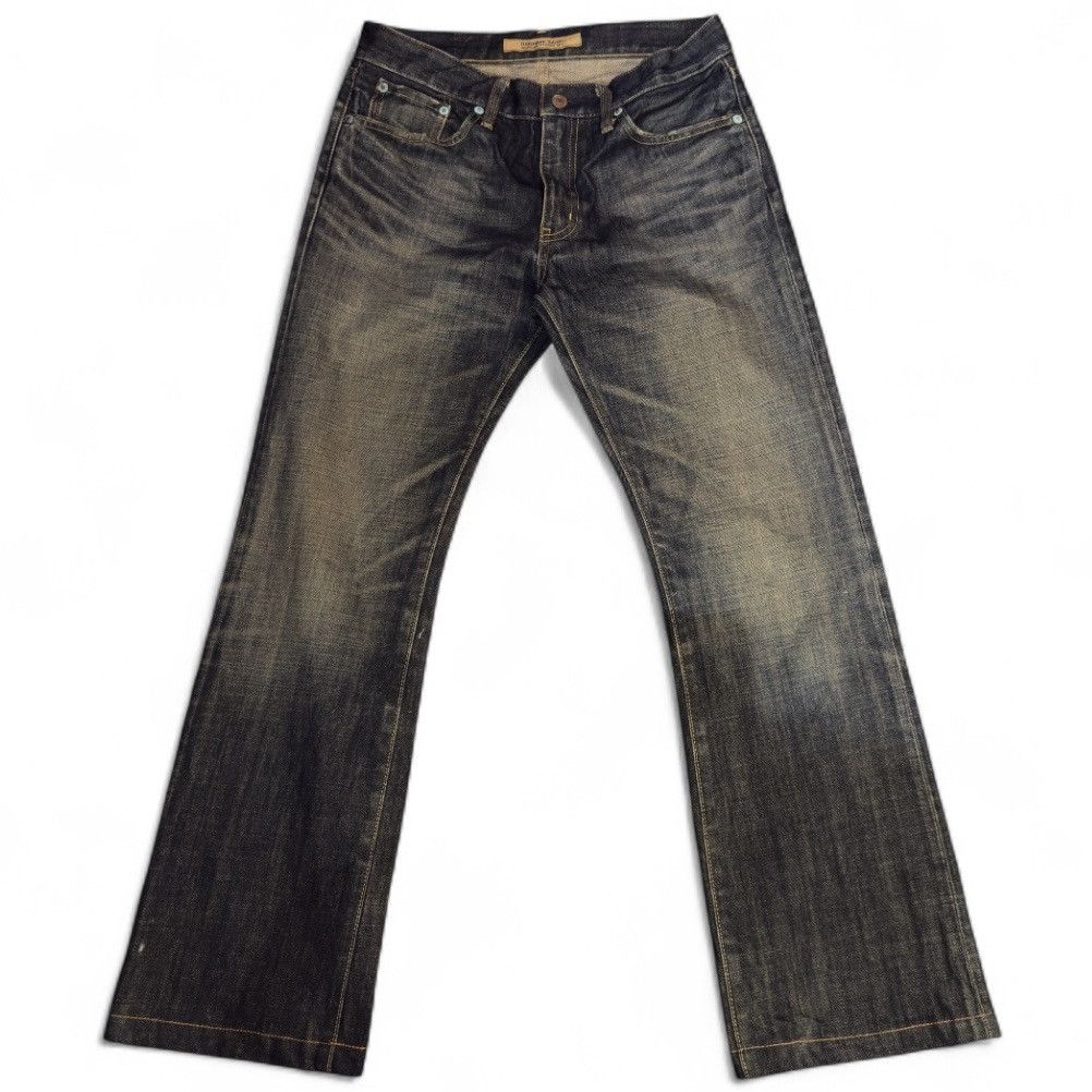 🔥🇯🇵 Japanese Uniqlo B002 Regular Fit Boot Cut Dark Blue Denim