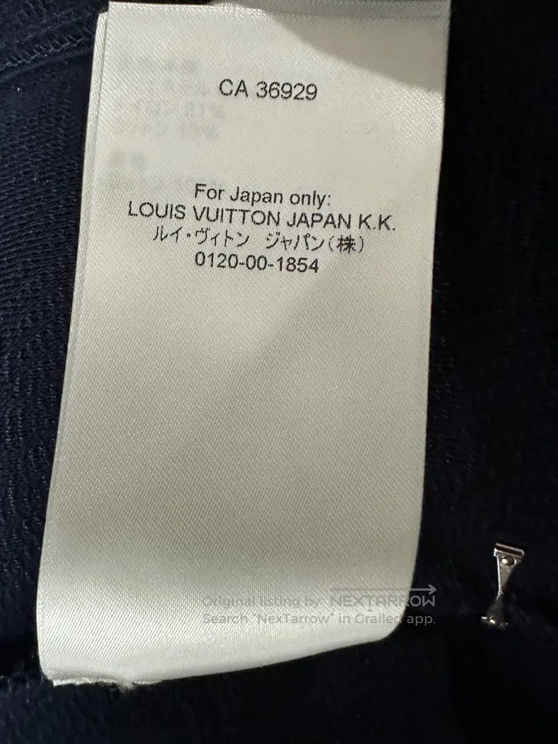 Louis Vuitton Louis Vuitton FW22 Blue Solid Casual Standing Collar Zip J Size US XL / EU 56 / 4 - 4 Thumbnail