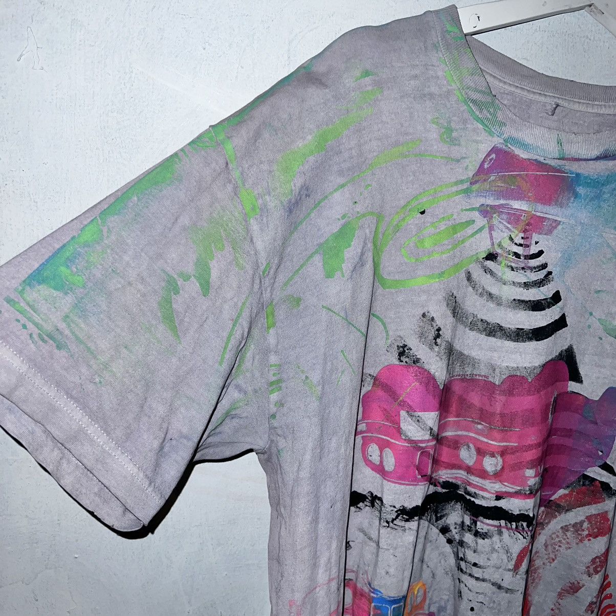 Vintage 1 of 1 custom dc Los Angeles one off e30 abstract t-shirt Size US L / EU 52-54 / 3 - 2 Thumbnail