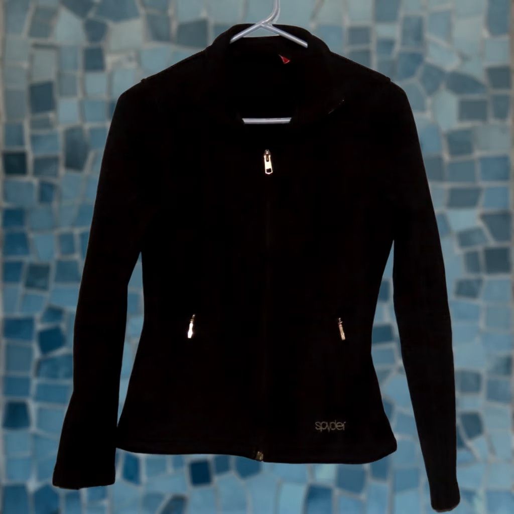Spyder Spyder Jacket Women S Full Zip Black Fleece Outdoor Athleisure Gorpcore Sports Size S / US 4 / IT 40 - 1 Thumbnail