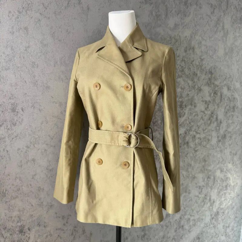 Burberry Burberry Green Cotton Long Coat for Women Size M / US 6-8 / IT 42-44 - 1 Thumbnail