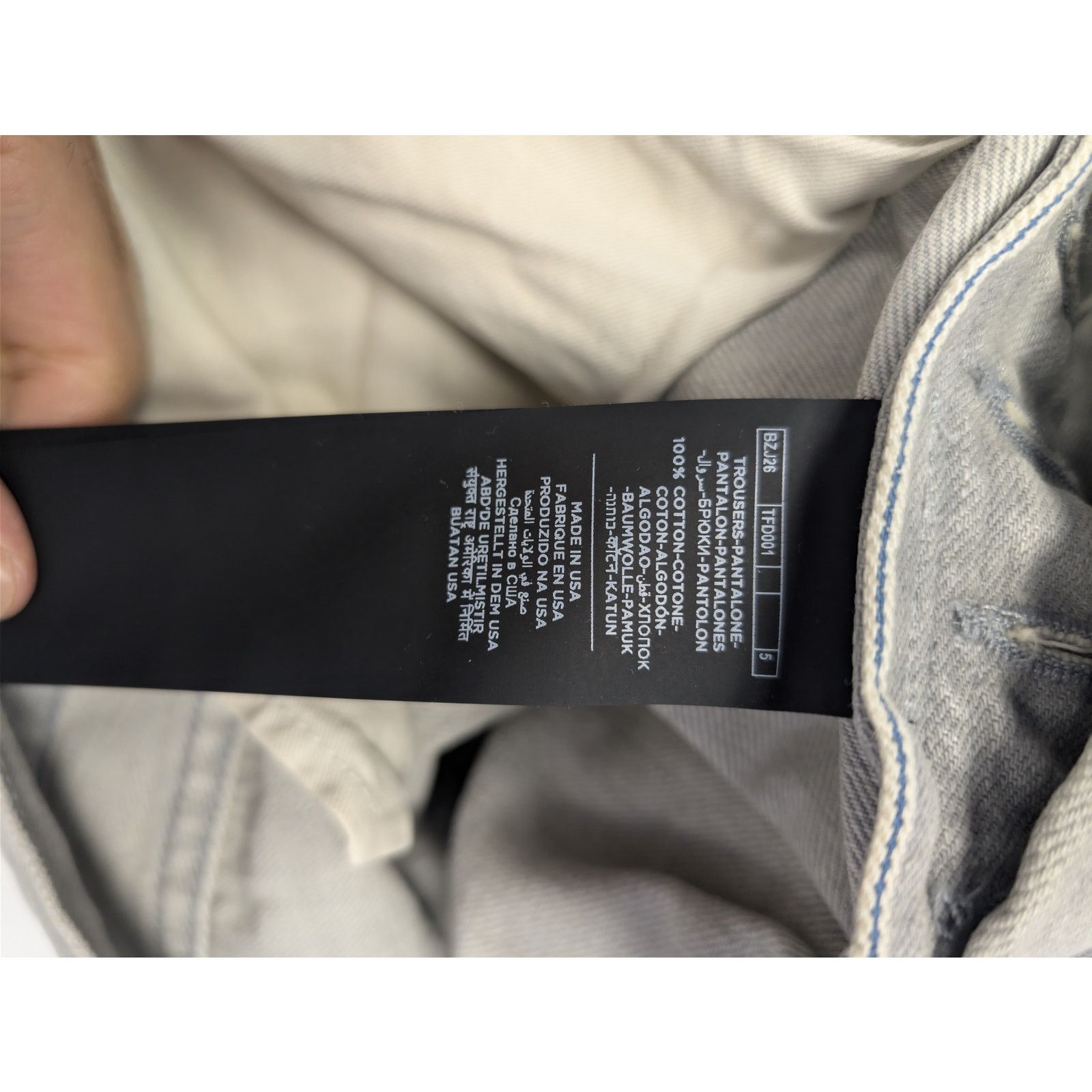 Tom Ford o1rshd1 Slim Fit Denim Jeans in Pale Grey Size US 36 / EU 52 - 18 Thumbnail