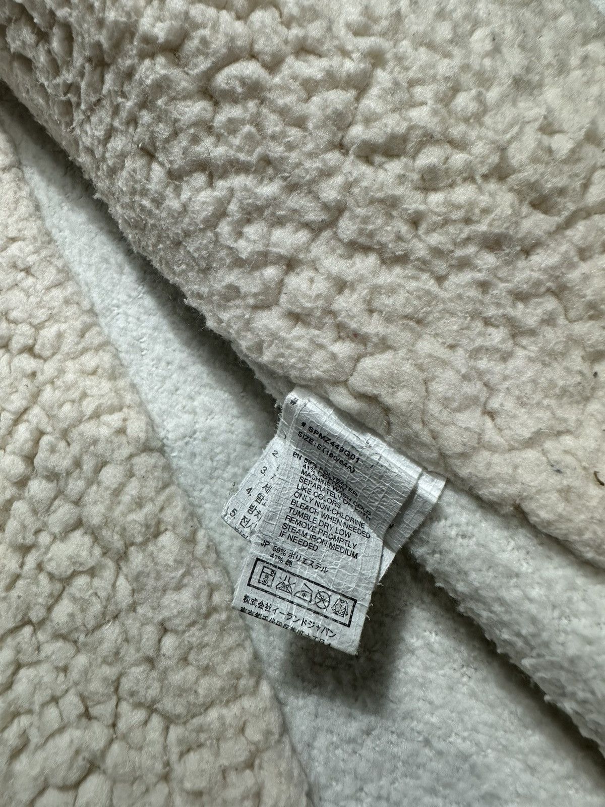 20471120 SPAO SHERPA ZIP HOODIE WHITE COLOUR IFSIXWASNINE LGB STYLE Size US S / EU 44-46 / 1 - 10 Thumbnail