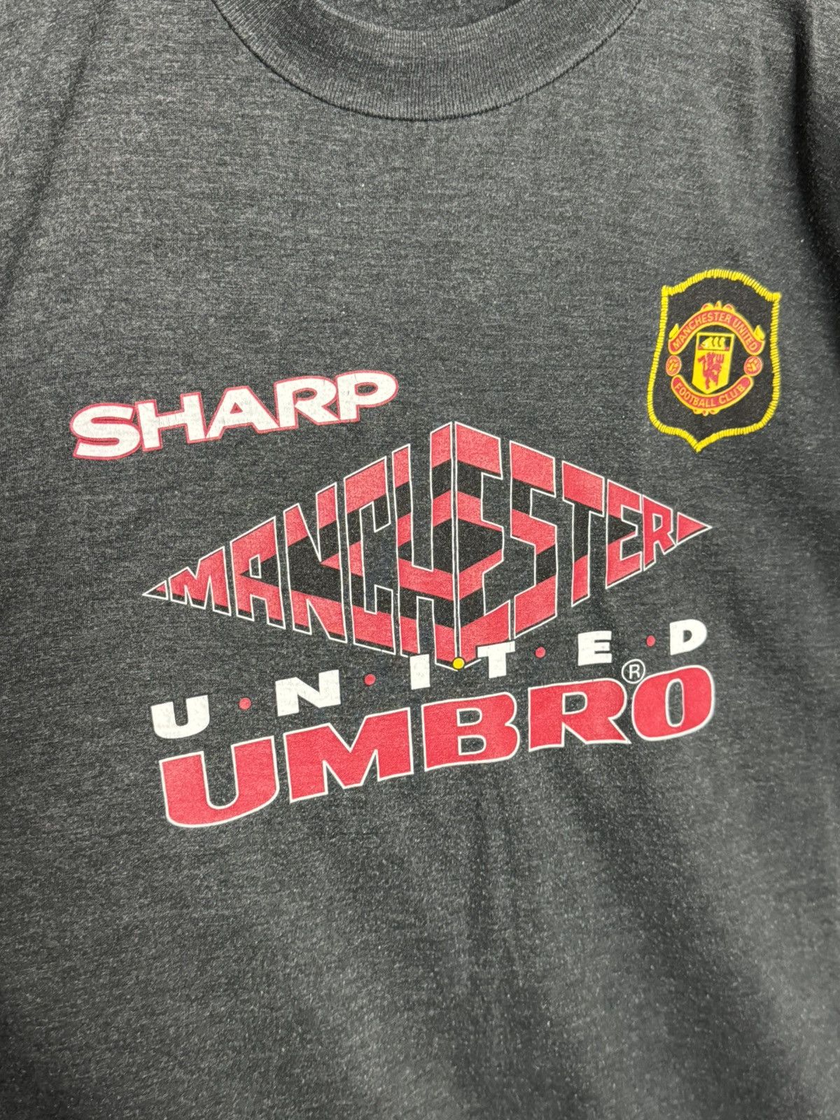 Umbro Vintage Manchester United Sharp Training Football T-Shirt Size US M / EU 48-50 / 2 - 3 Thumbnail
