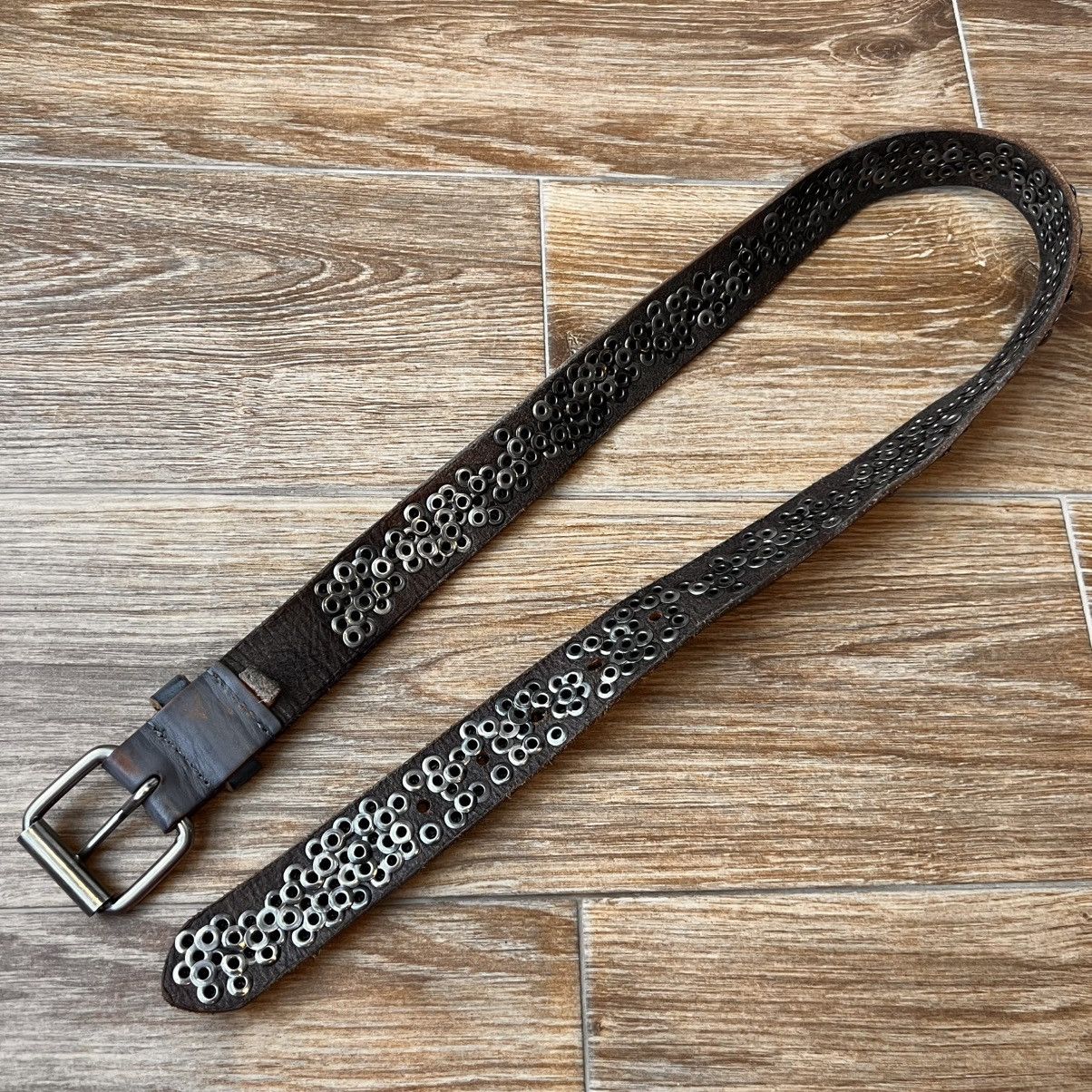 Freeman T. Porter Freeman T. Porter 90s Y2K Grunge Studded Belt Silver Size 30 - 3 Thumbnail