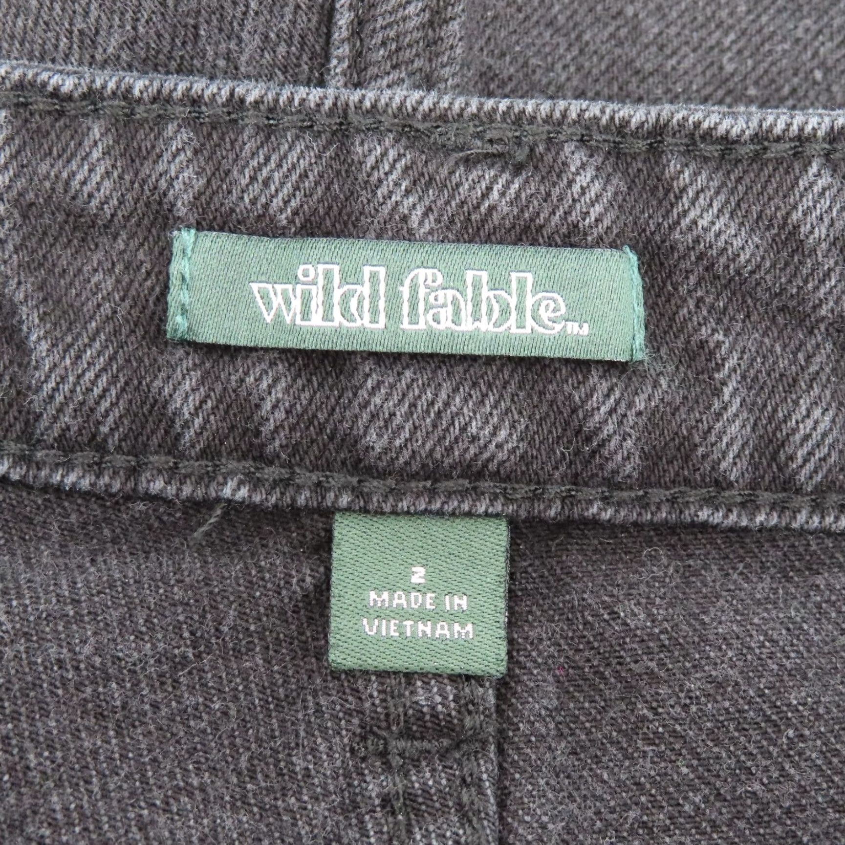 Vintage VINTAGE not applicable; use original: Wild Fable Women 2 Highest Rise Shorts Black Denim Cut-Off Shorts Rise High Button Fly 5-Pocket Size 26" / US 2 / IT 38 - 7 Thumbnail
