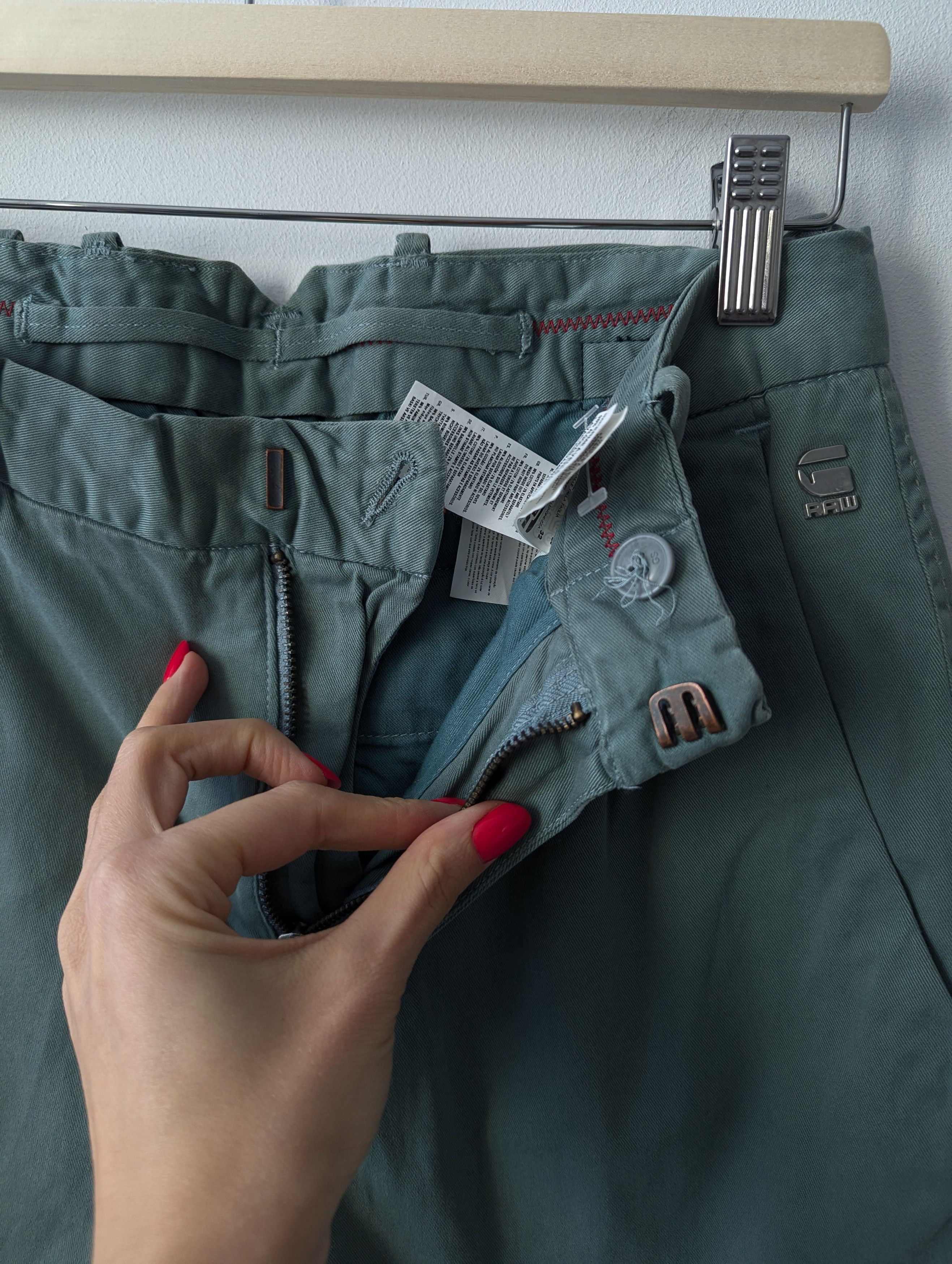 G-Star G-Star RAW Olive Green Tapered Chino Pants Size US 29 - 4 Thumbnail